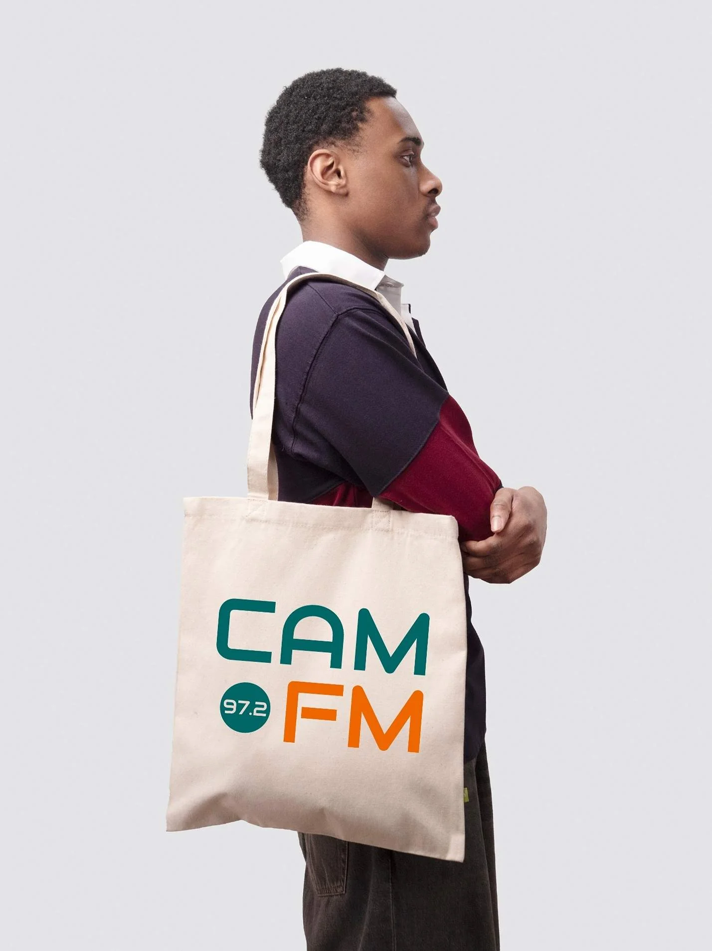 Cam FM Organic Cotton Printed Tote Bag