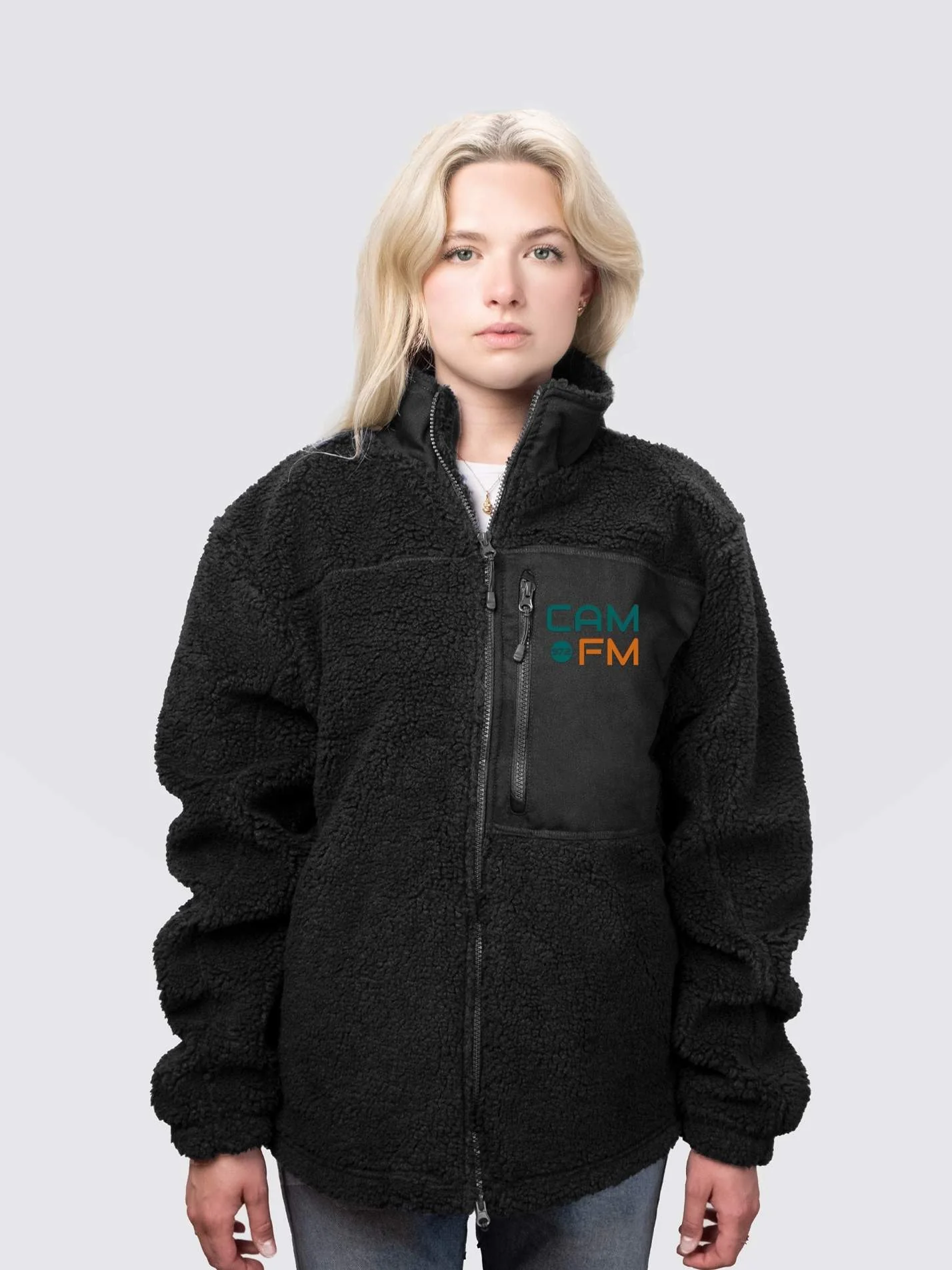 Cam FM Unisex Fluffy Sherpa Fleece Jacket