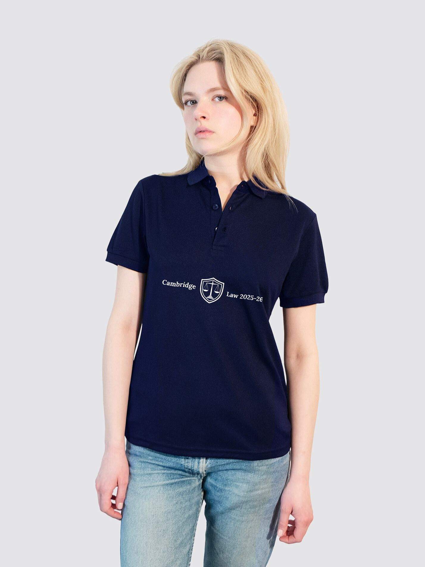 Cambridge Master of Law Logo 2 Sustainable Ladies Polo Shirt - Image 4
