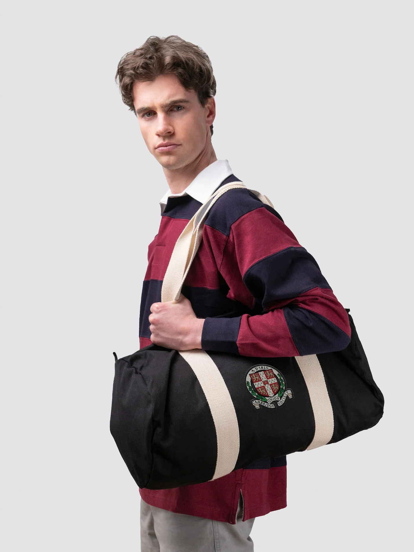 Cambridge Union Society Organic Cotton Canvas Barrel Bag