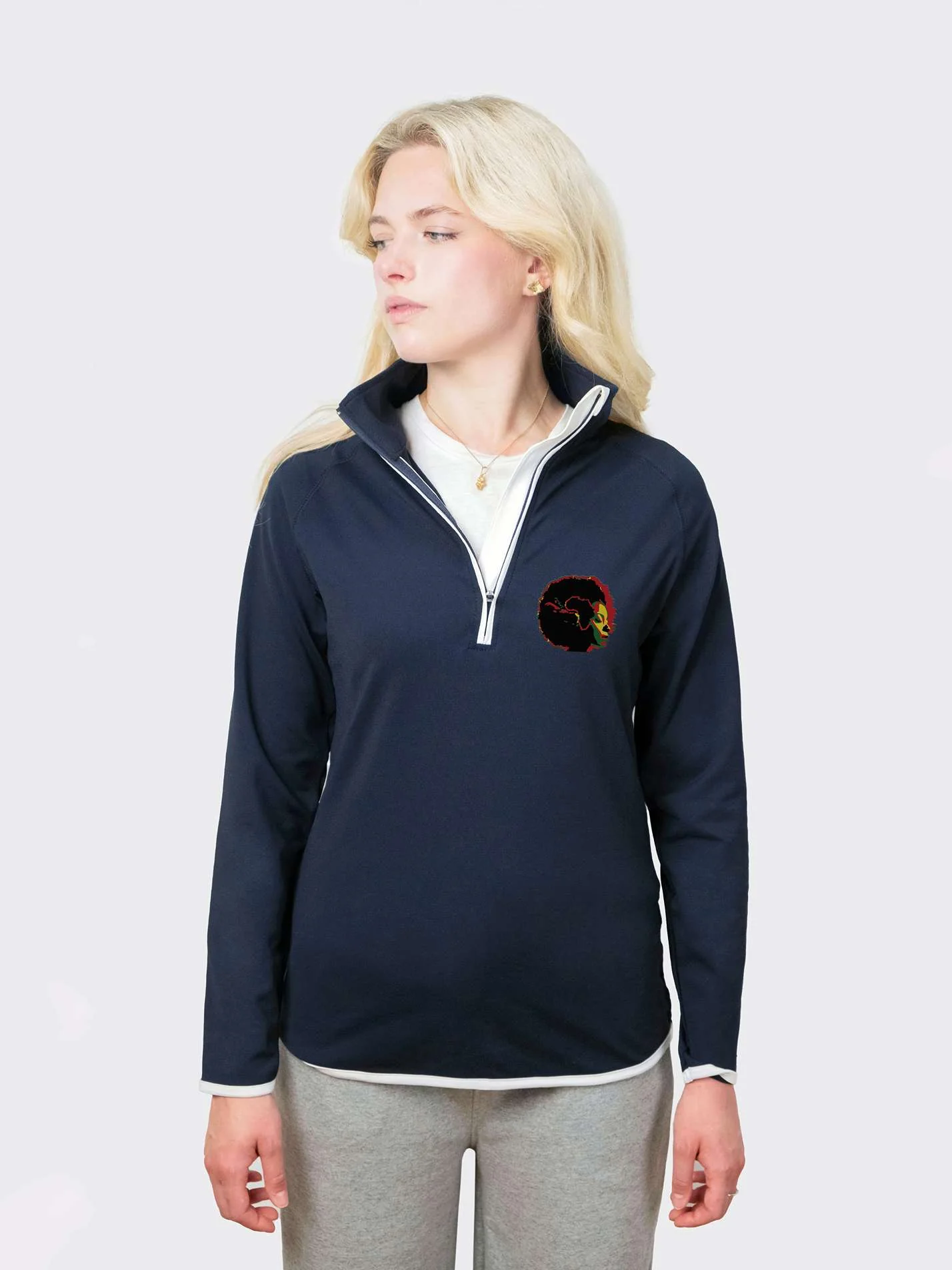 Cambridge University African-Caribbean Society Ladies Performance 1/4 Zip Sweatshirt