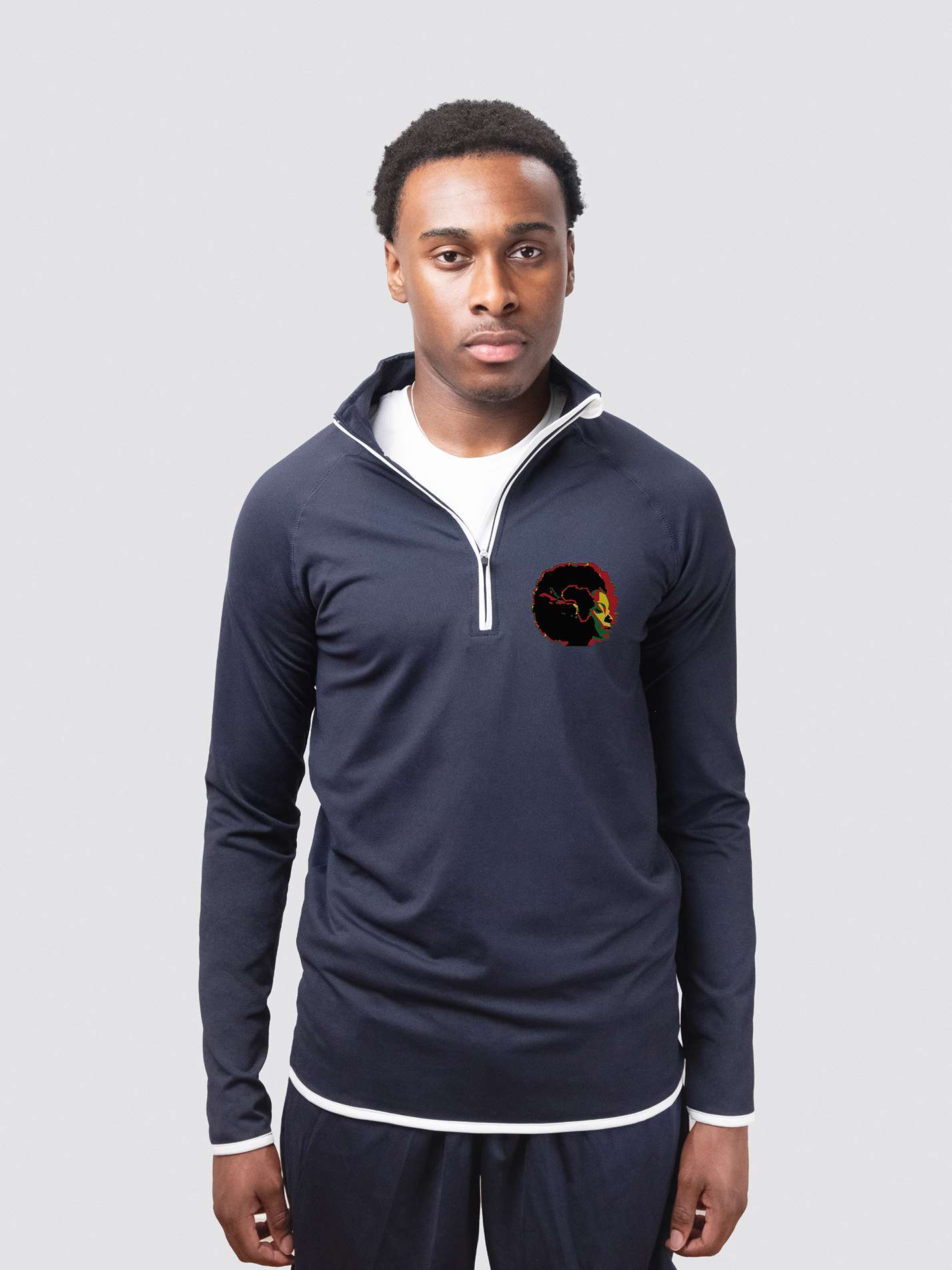 Cambridge University African-Caribbean Society Men's Performance 1/4 Zip Sweatshirt