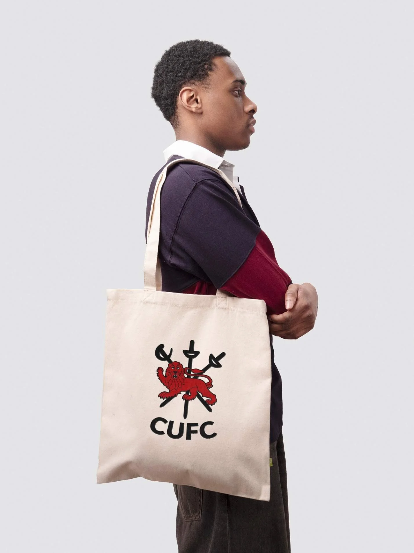Cambridge University Fencing Club Organic Cotton Printed Tote Bag