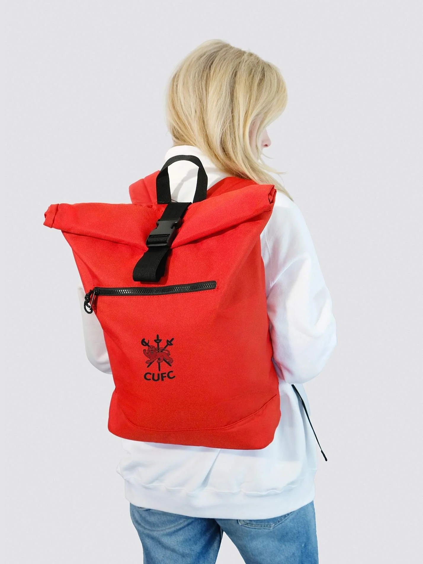 Cambridge University Fencing Club Roll Top Backpack - Image 11
