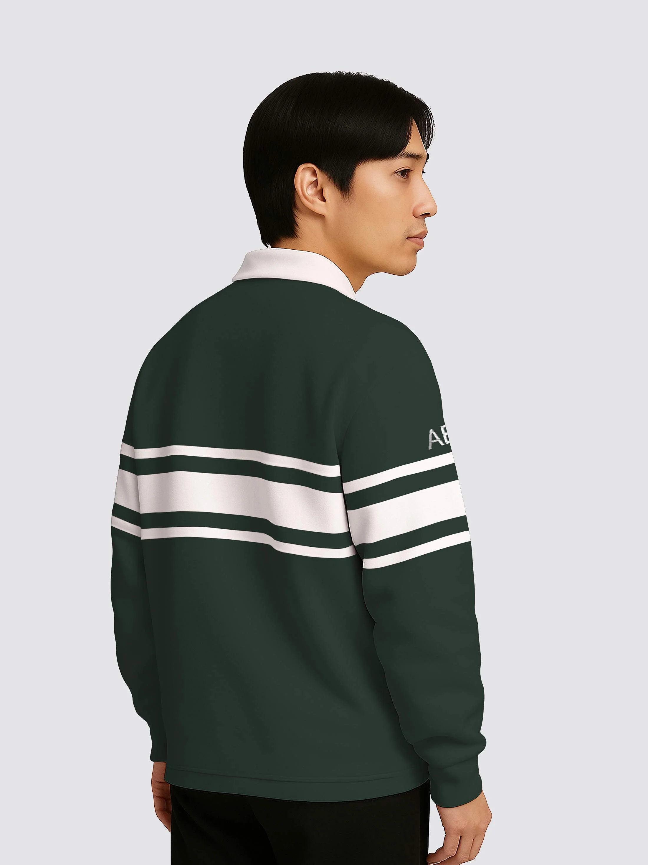 Cambridge University Human Rights Law Society Retro Striped Rugby Shirt - Image 4