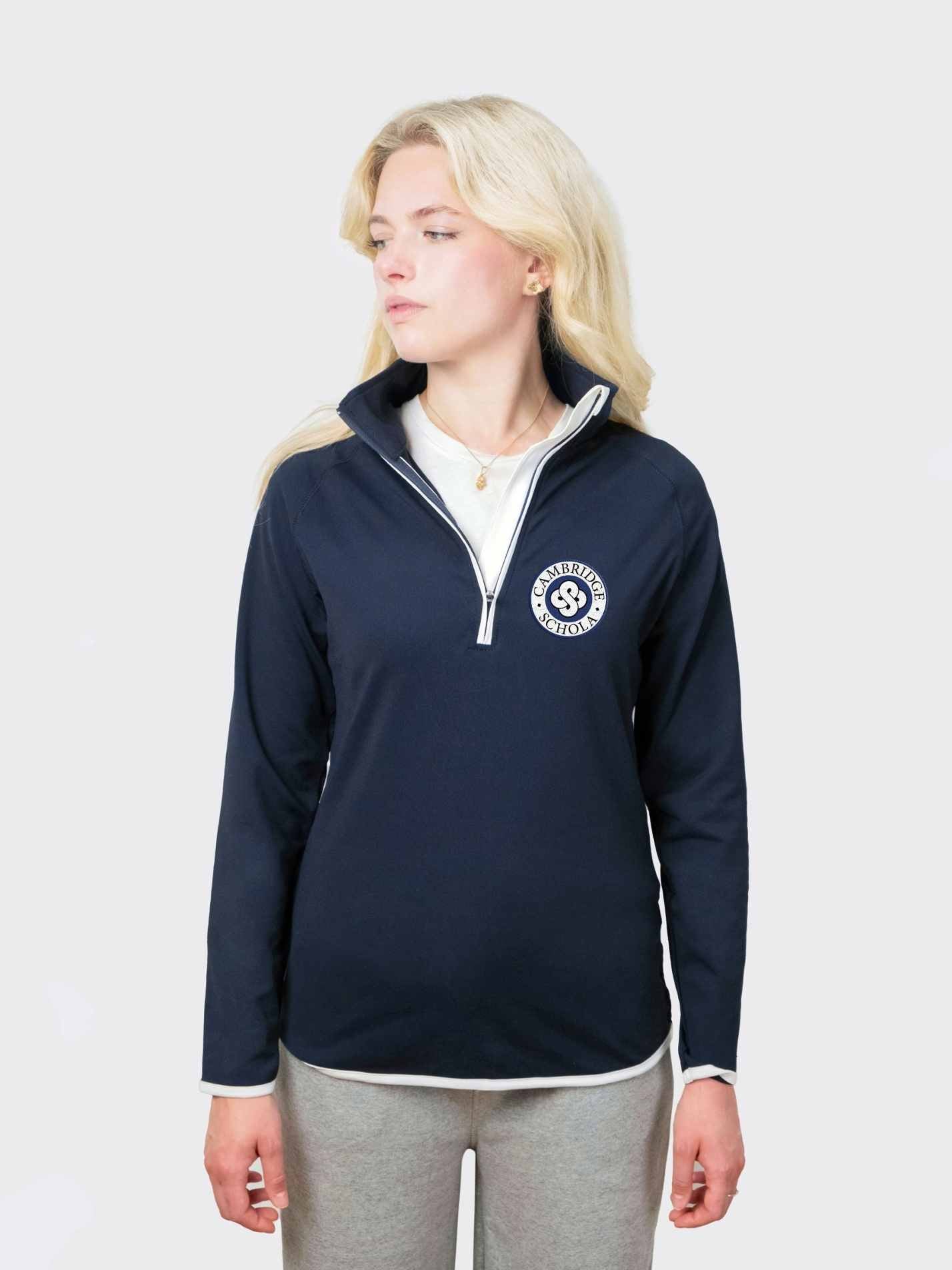 Cambridge University Schola Cantorum Ladies Performance 1/4 Zip Sweatshirt