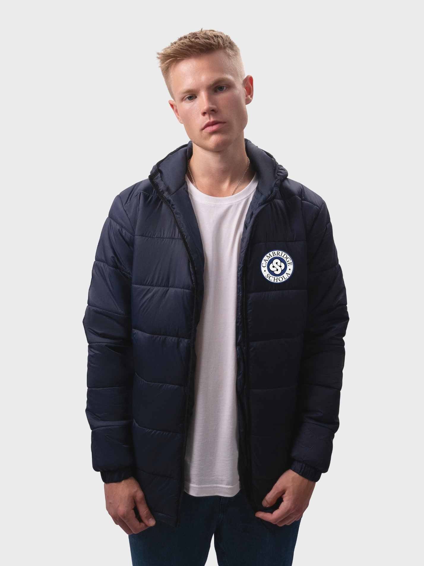 Cambridge University Schola Cantorum Sustainable Unisex Hooded Puffer Jacket - Image 2