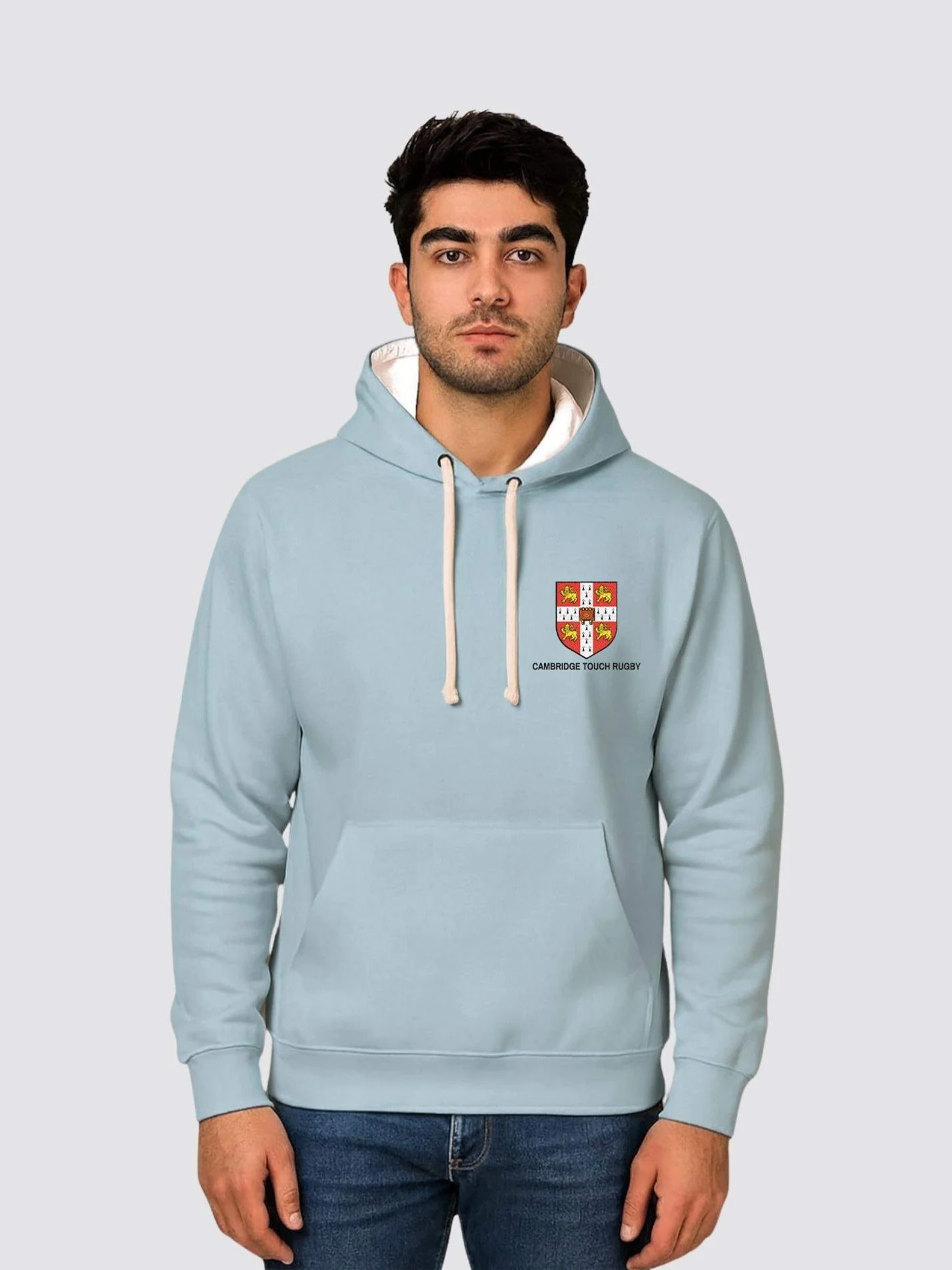 Cambridge University Touch Rugby Club Contrast Hoodie - Image 2