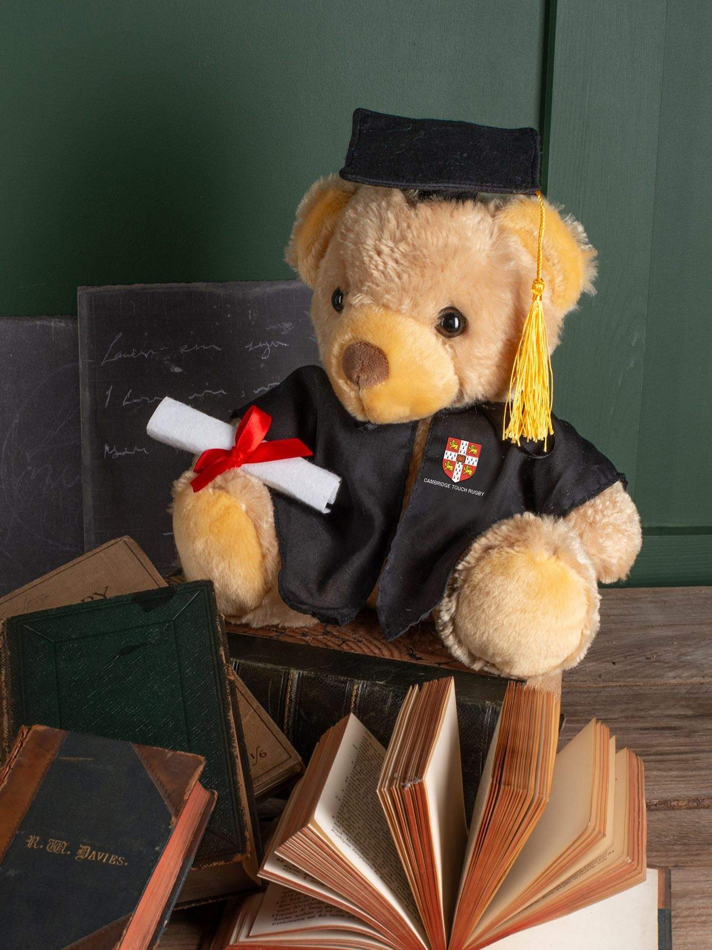 Cambridge University Touch Rugby Club Graduation Printed Bear Keepsake