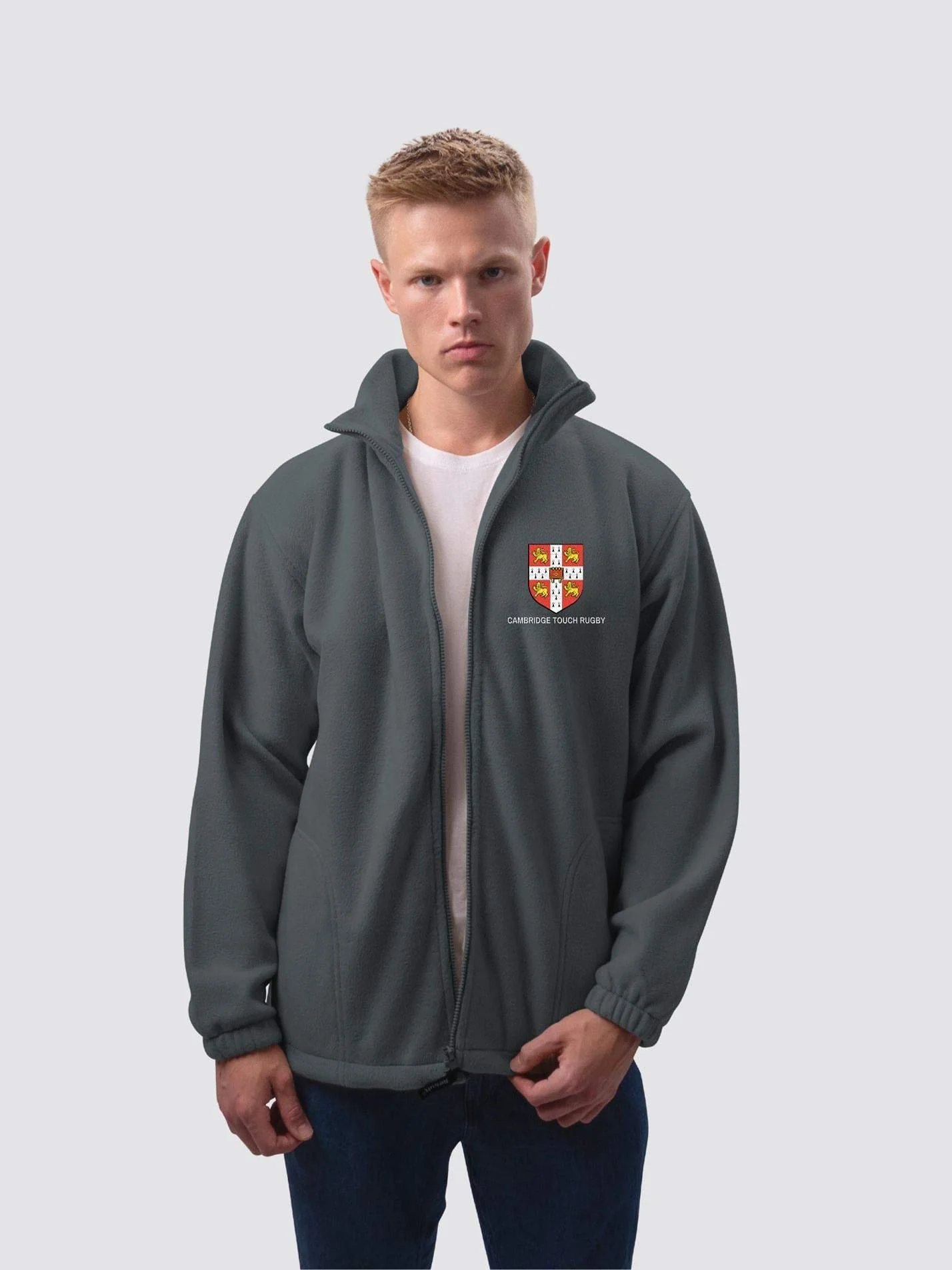 Cambridge University Touch Rugby Club Unisex Polar Full Zip Fleece - Image 9