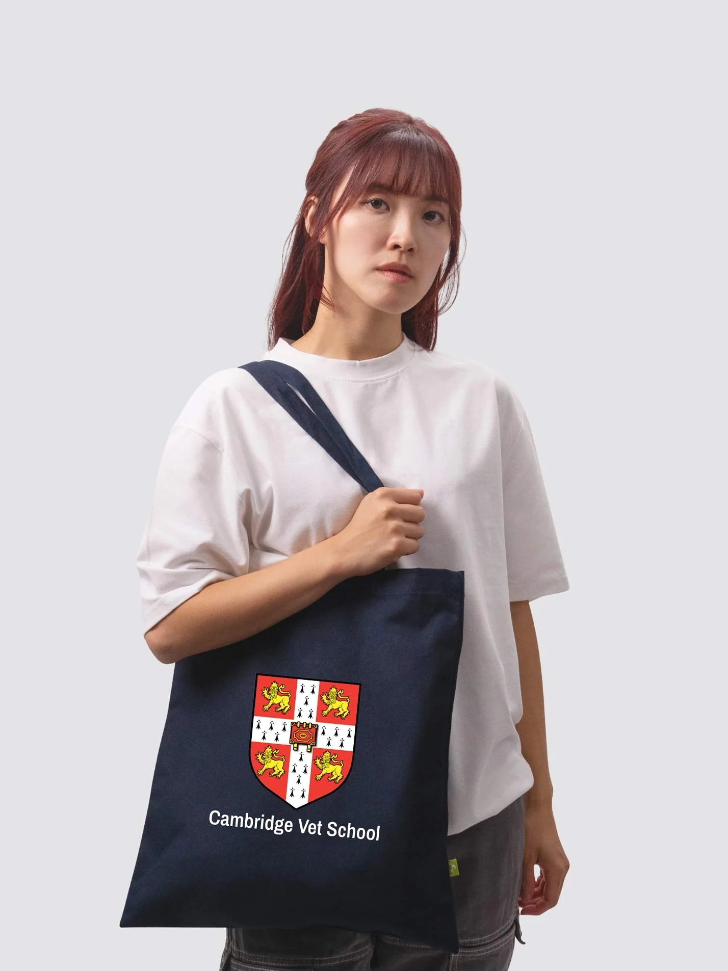 Cambridge Vet School Organic Cotton Printed Tote Bag - Image 2