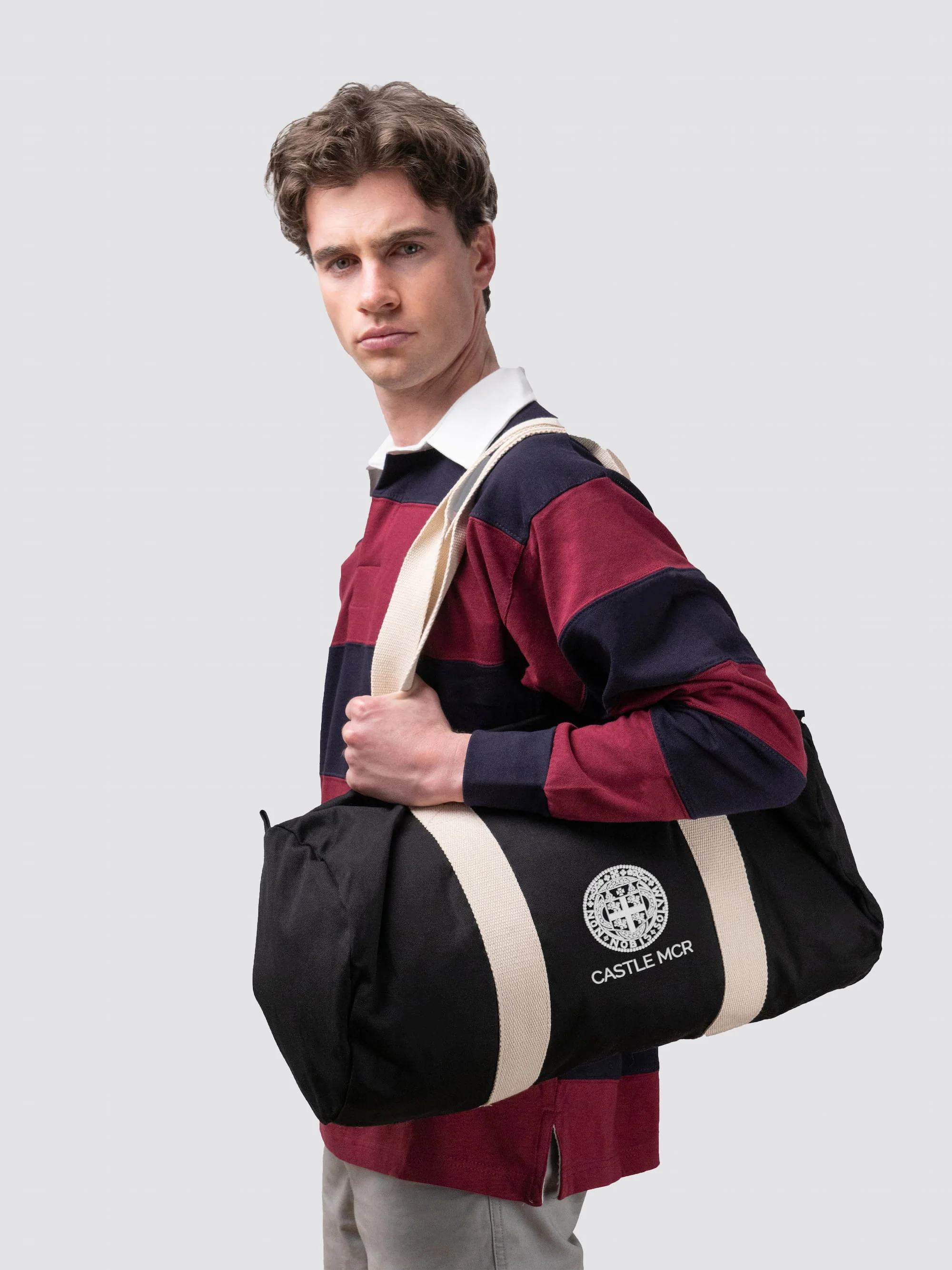 Castle MCR Durham Organic Cotton Canvas Barrel Bag