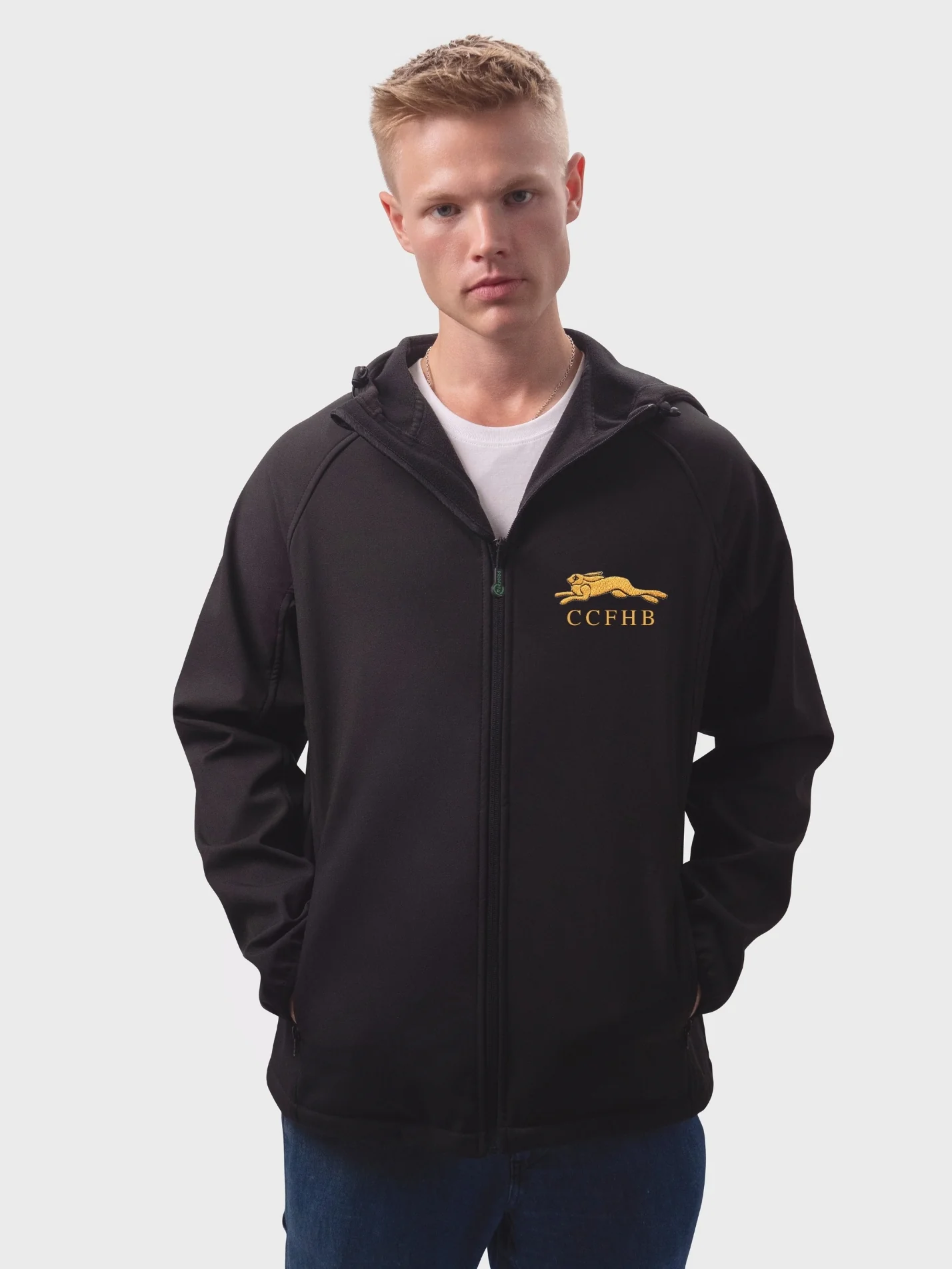 CCFHB Sustainable Men’s Hooded Soft Shell Jacket