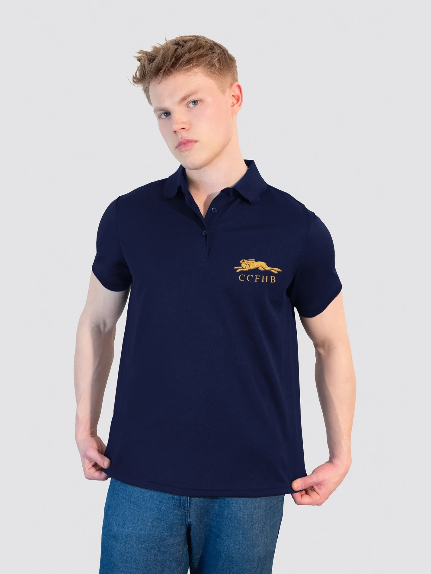 CCFHB Sustainable Men's Polo Shirt - Image 3