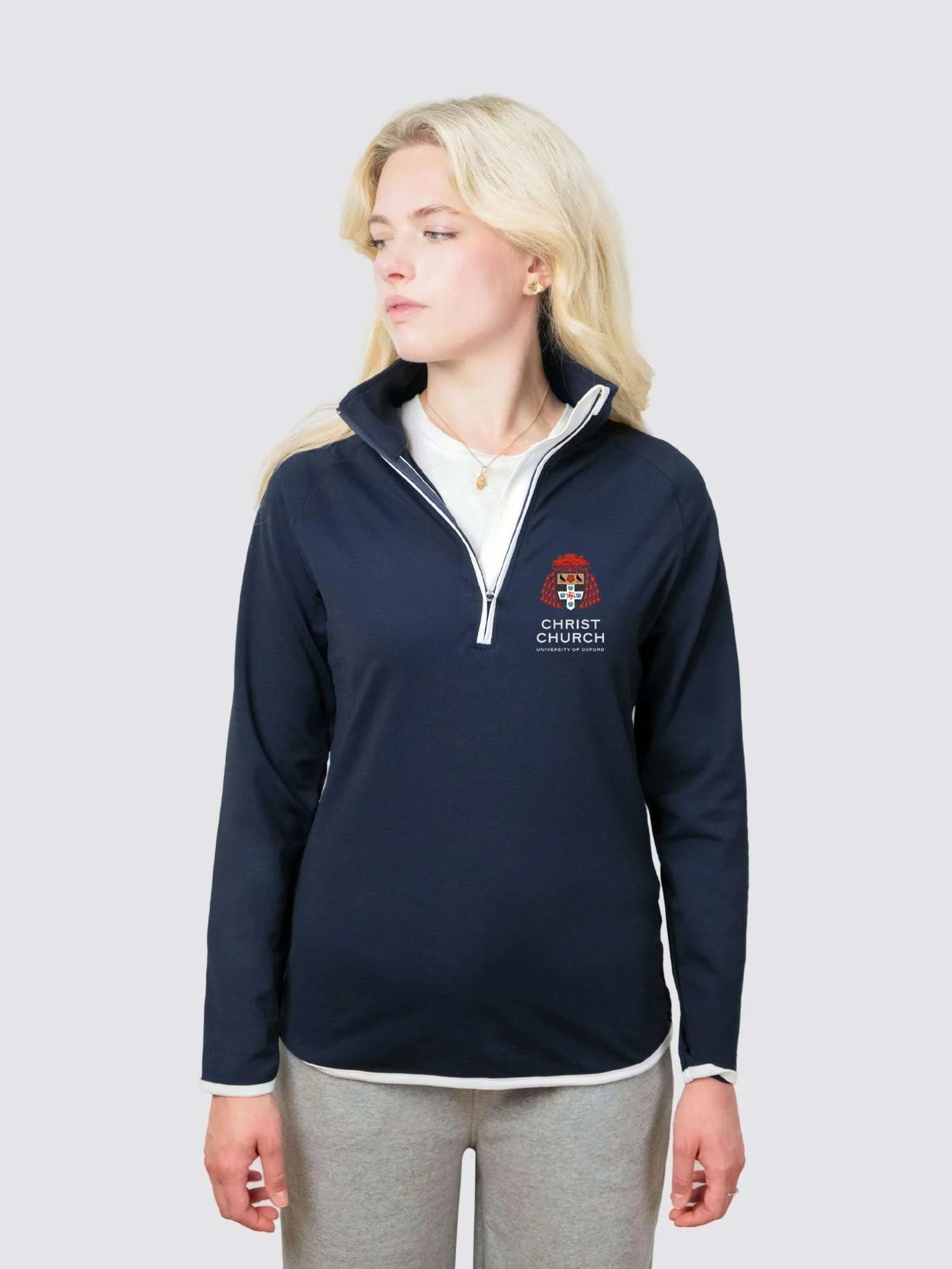Christ Church Oxford Ladies Performance 1/4 Zip Sweatshirt