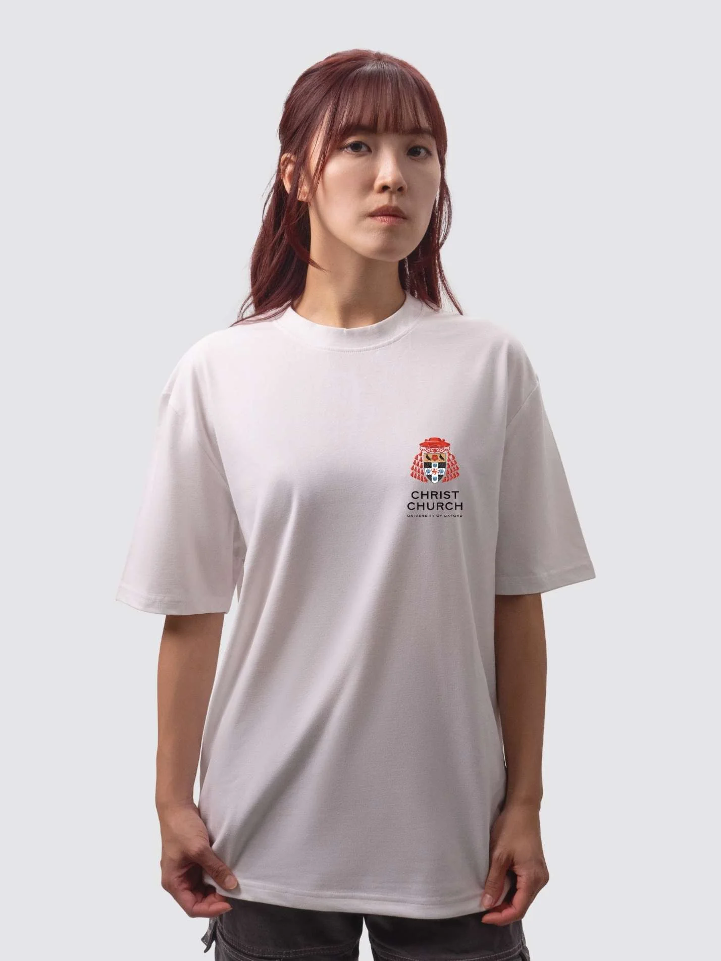 Christ Church GCR Unisex Heavy Oversized T-Shirt - Image 4