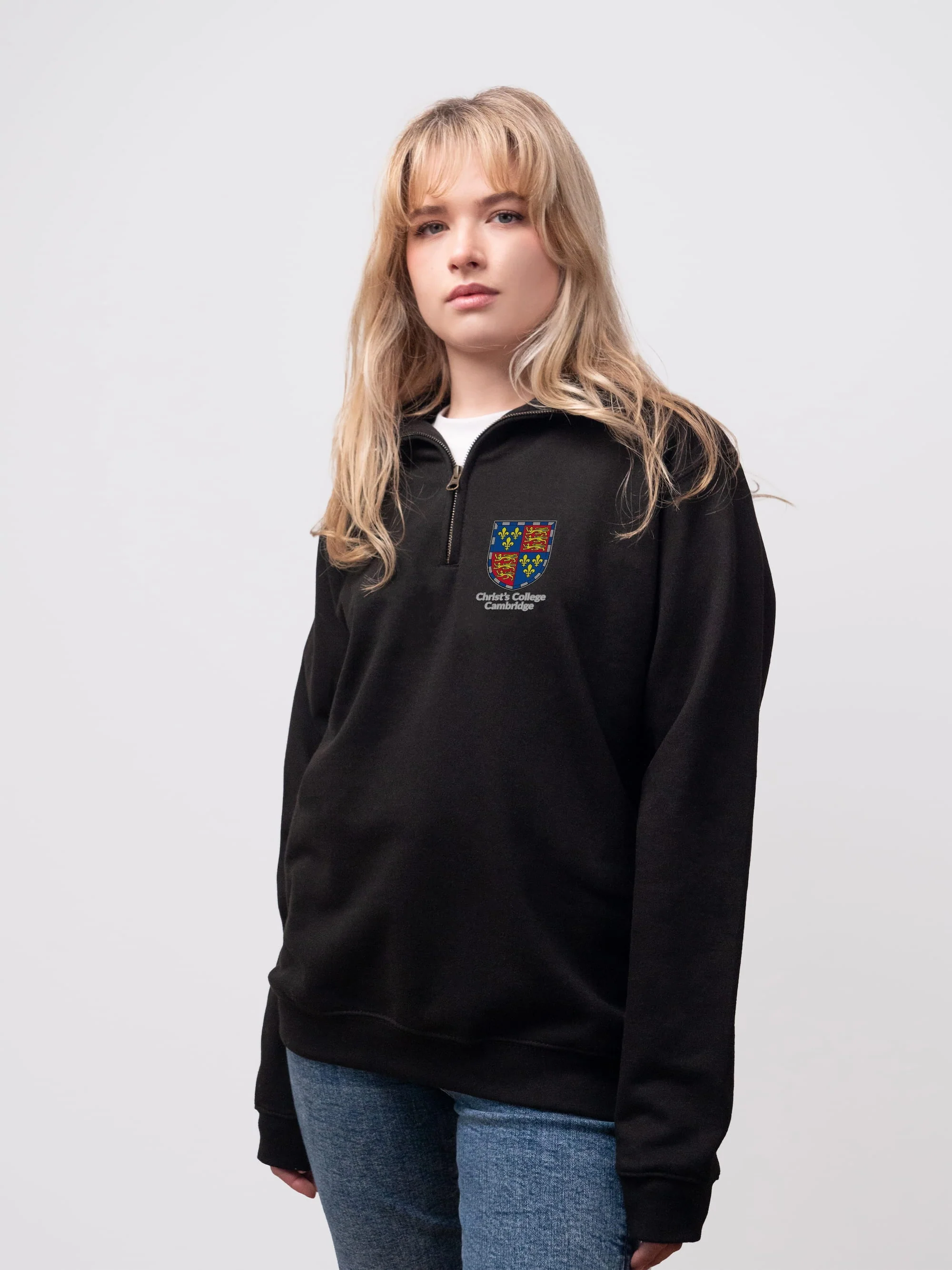 Christ's College Cambridge (Postgraduates) Unisex 1/4 Zip Sweatshirt
