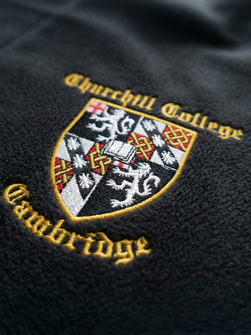 Churchill College Cambridge JCR Unisex 1/4 Zip Fleece - Image 3