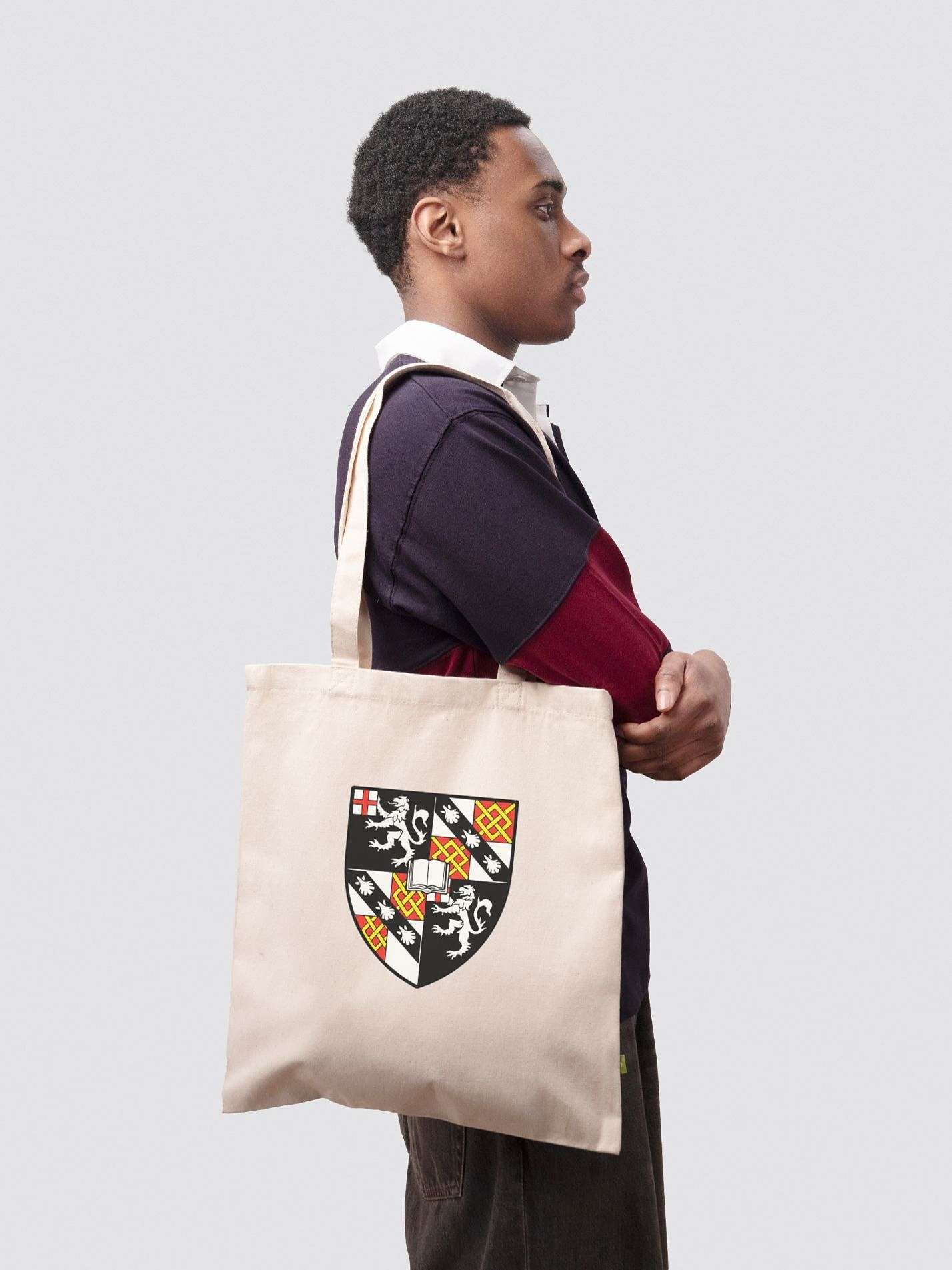 Churchill College Cambridge MCR Organic Cotton Printed Tote Bag