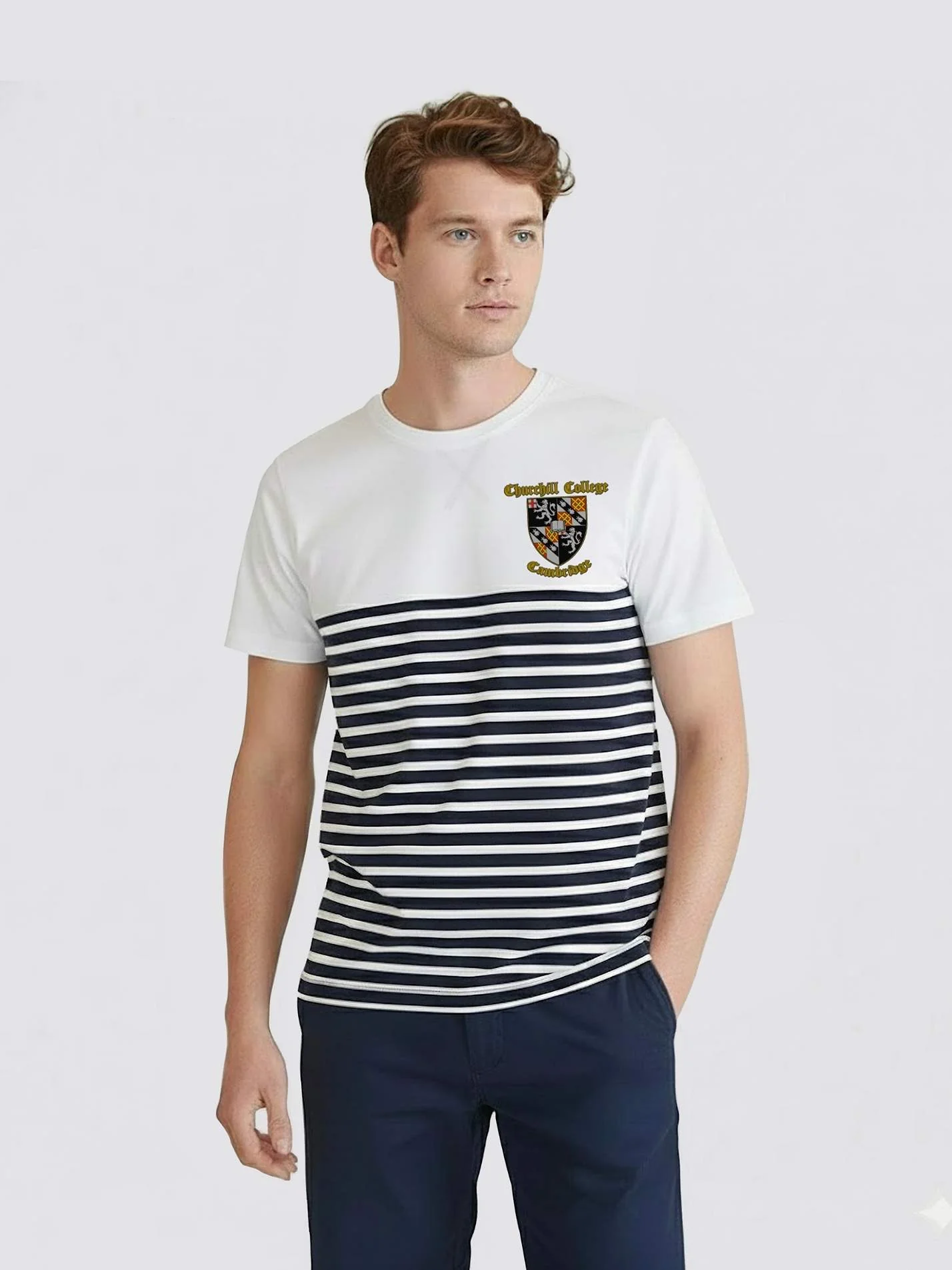 Churchill College Cambridge MCR Striped T-Shirt
