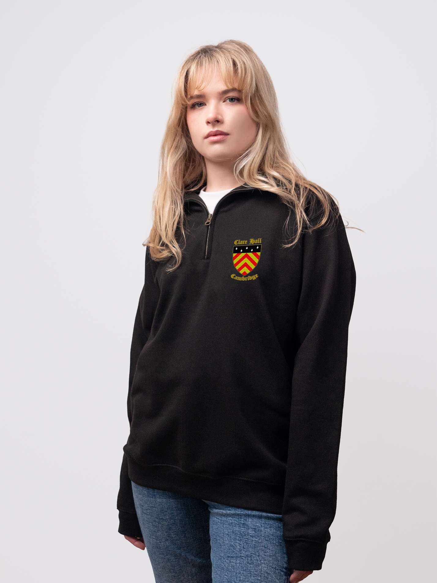 Clare Hall College Cambridge Unisex 1/4 Zip Sweatshirt