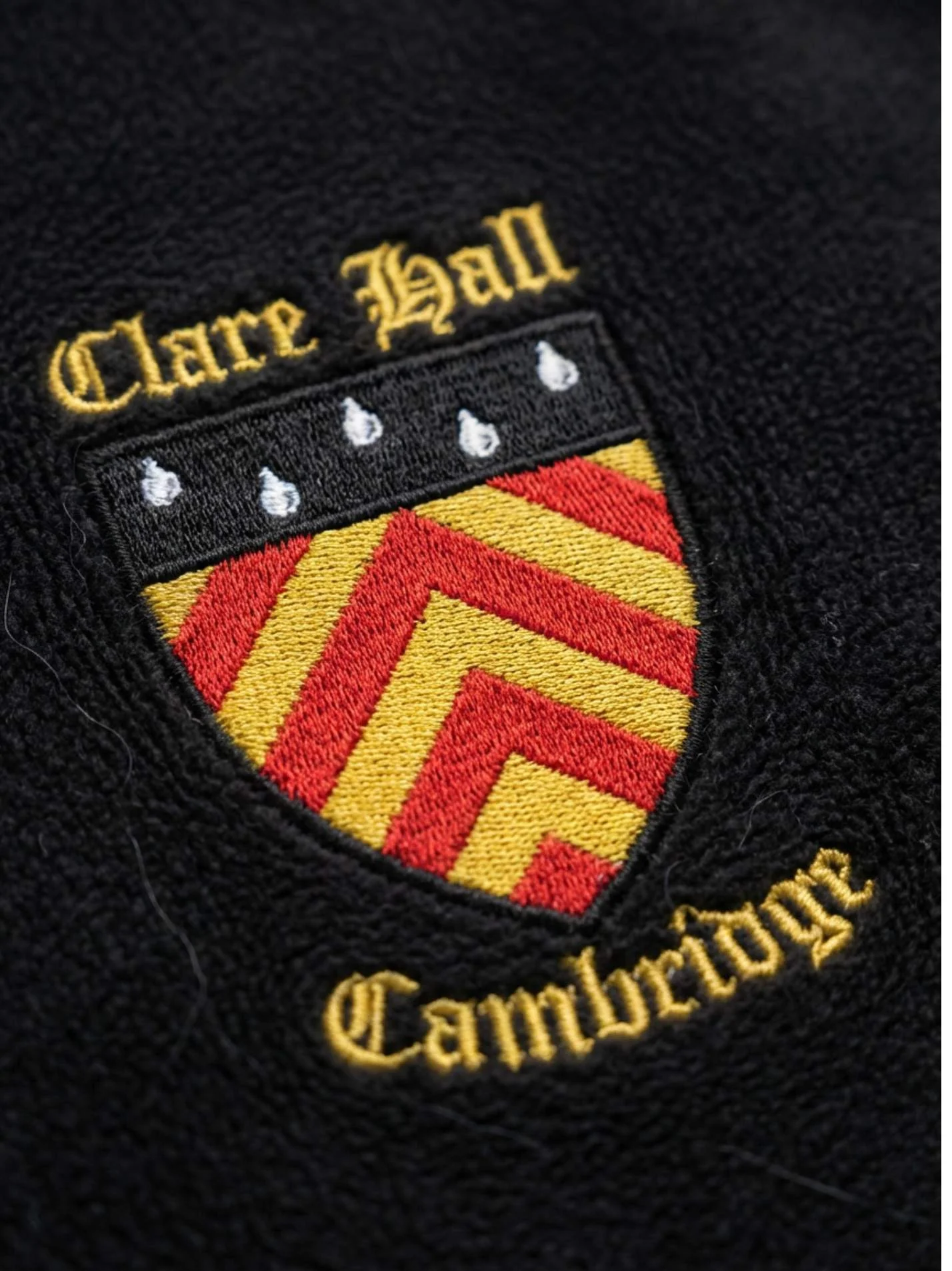 Clare Hall College Cambridge Unisex 1/4 Zip Fleece - Image 3