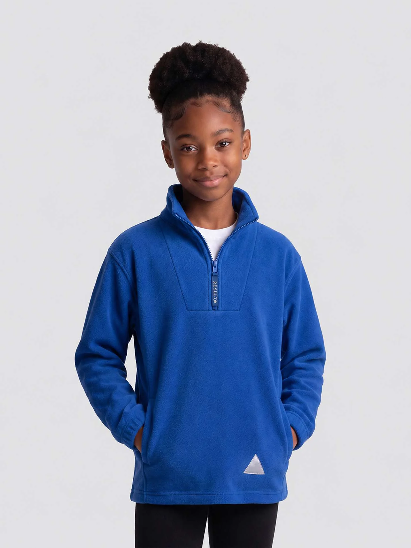 Clare Hall Kids Collection Unisex Kids Q Zip Fleece - Image 4