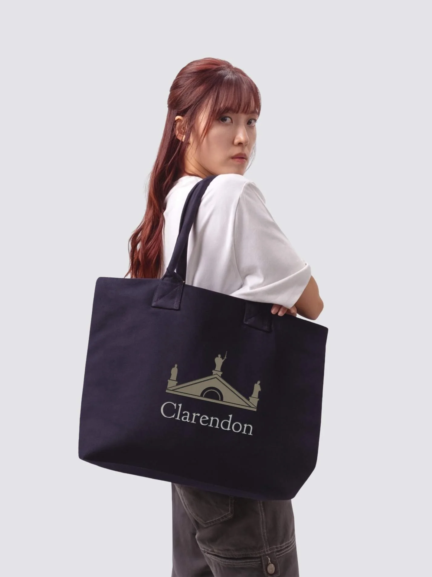 Clarendon Scholars Association Cotton Canvas Printed Shopper Bag - Image 2