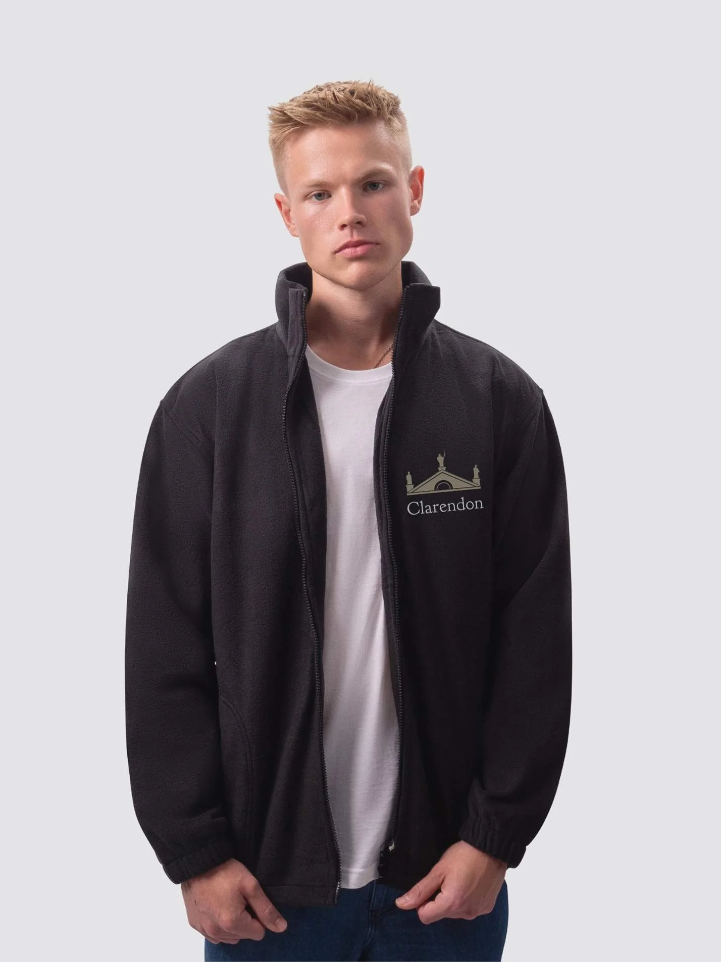 Clarendon Scholars Association Unisex Polar Full Zip Fleece
