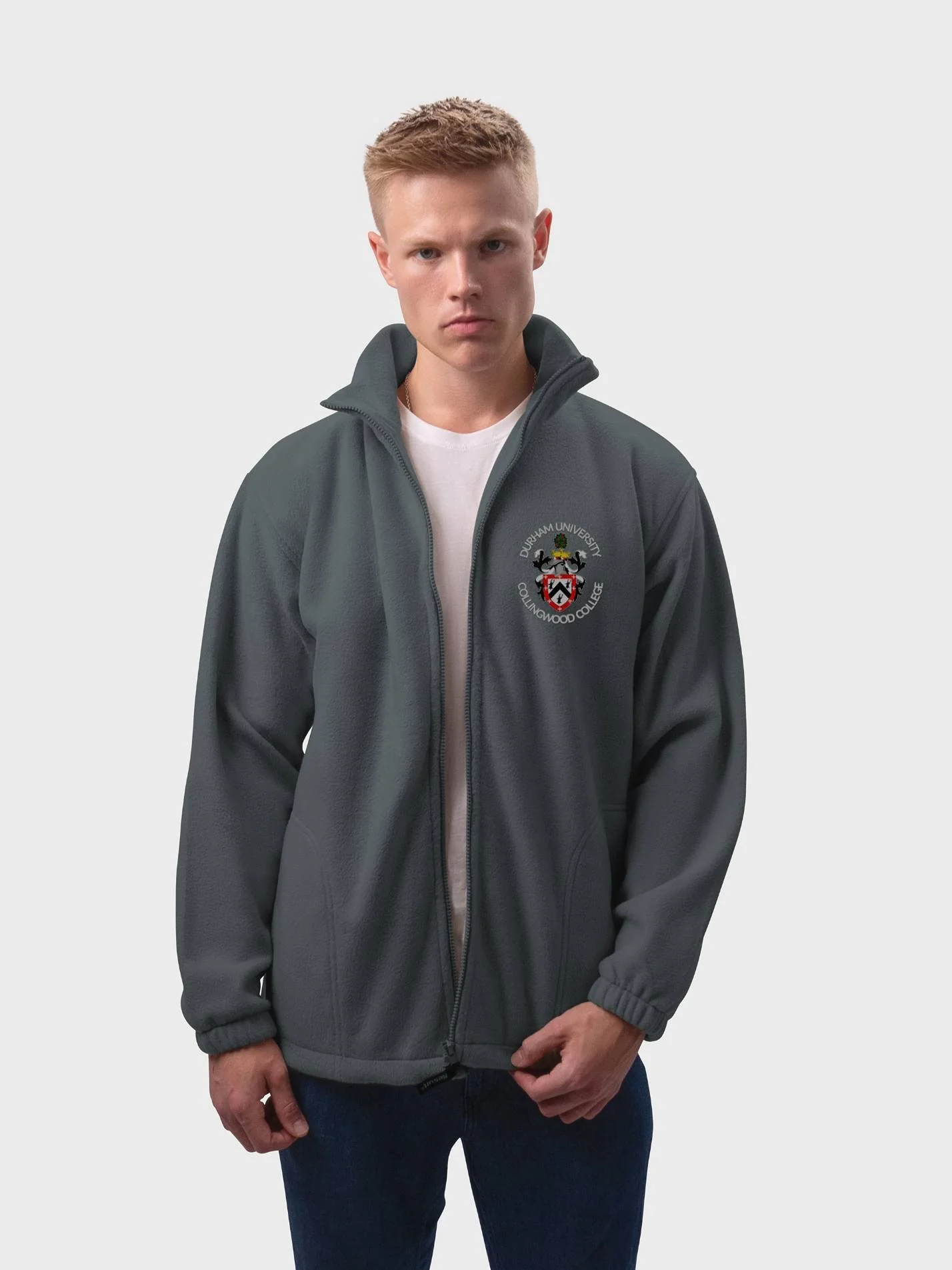 Collingwood College Durham Unisex Polar Full Zip Fleece - Image 8