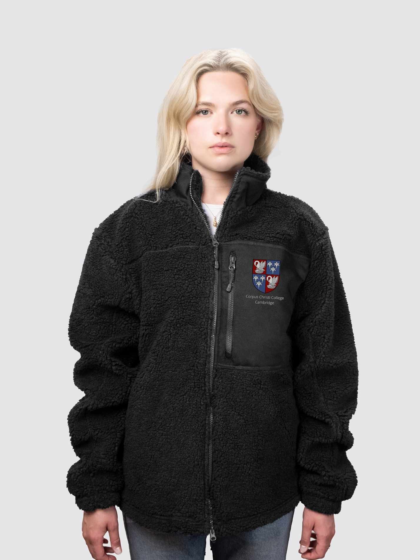 Corpus Christi College Cambridge Unisex Fluffy Sherpa Fleece Jacket