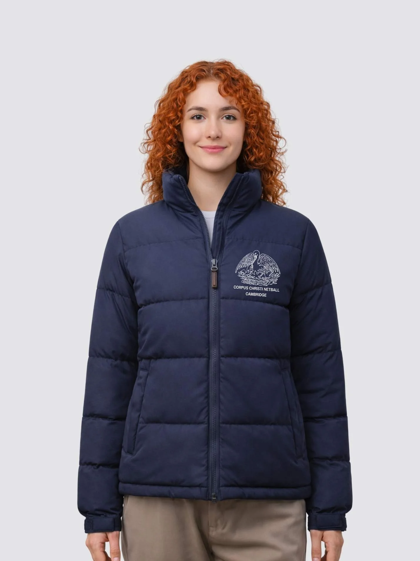 Corpus Christi Cambridge Netball Ladies Puffer Jacket - Image 2