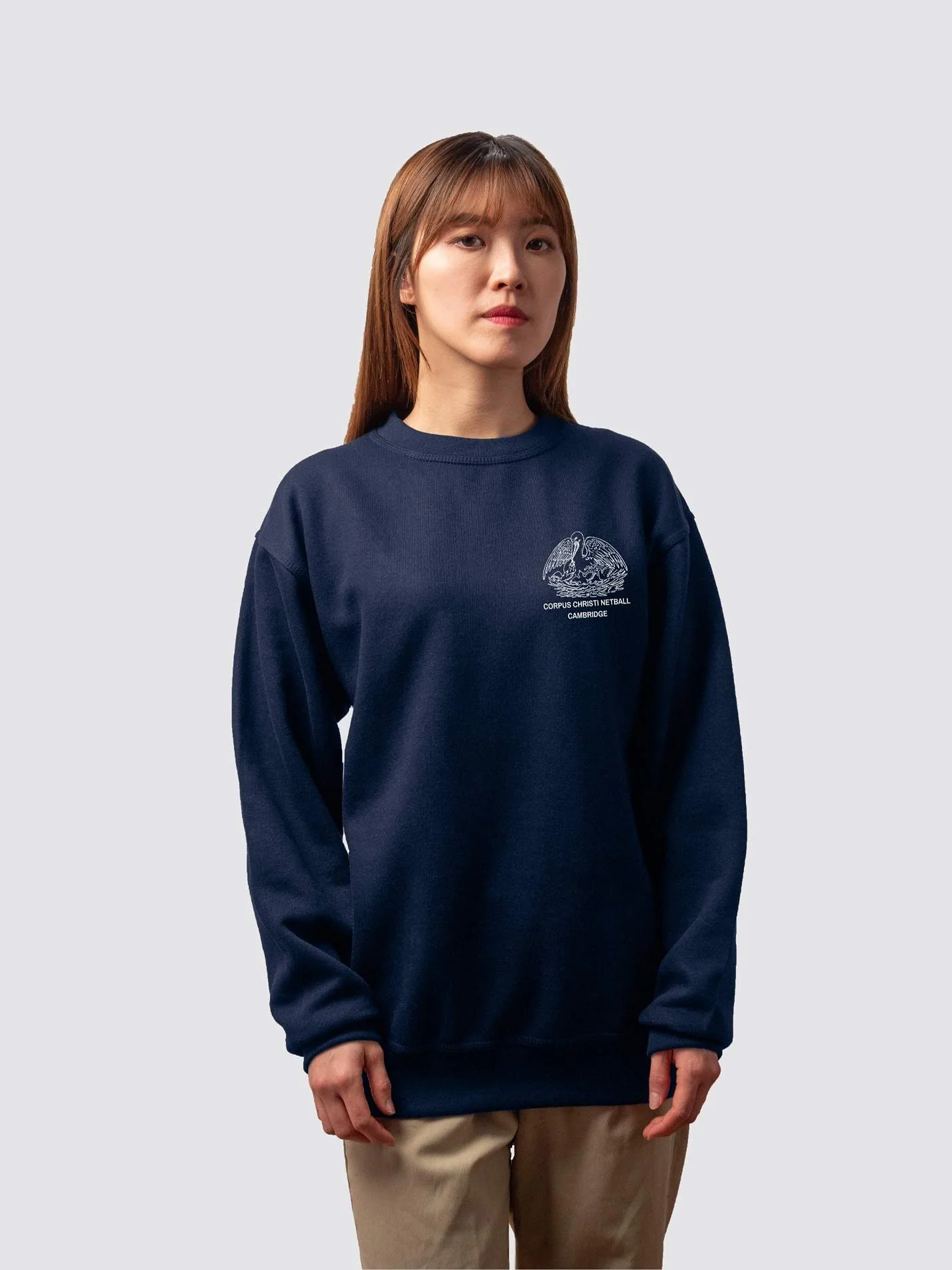 Corpus Christi Cambridge Netball Unisex Heavyweight Sweatshirt - Image 3