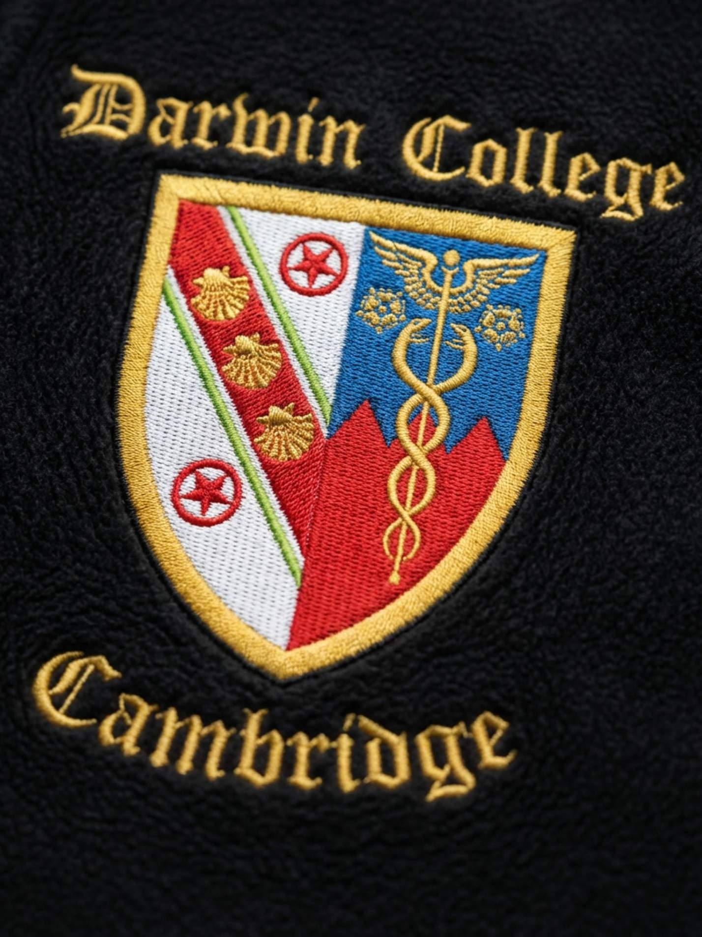Darwin College Cambridge Unisex 1/4 Zip Fleece - Image 3