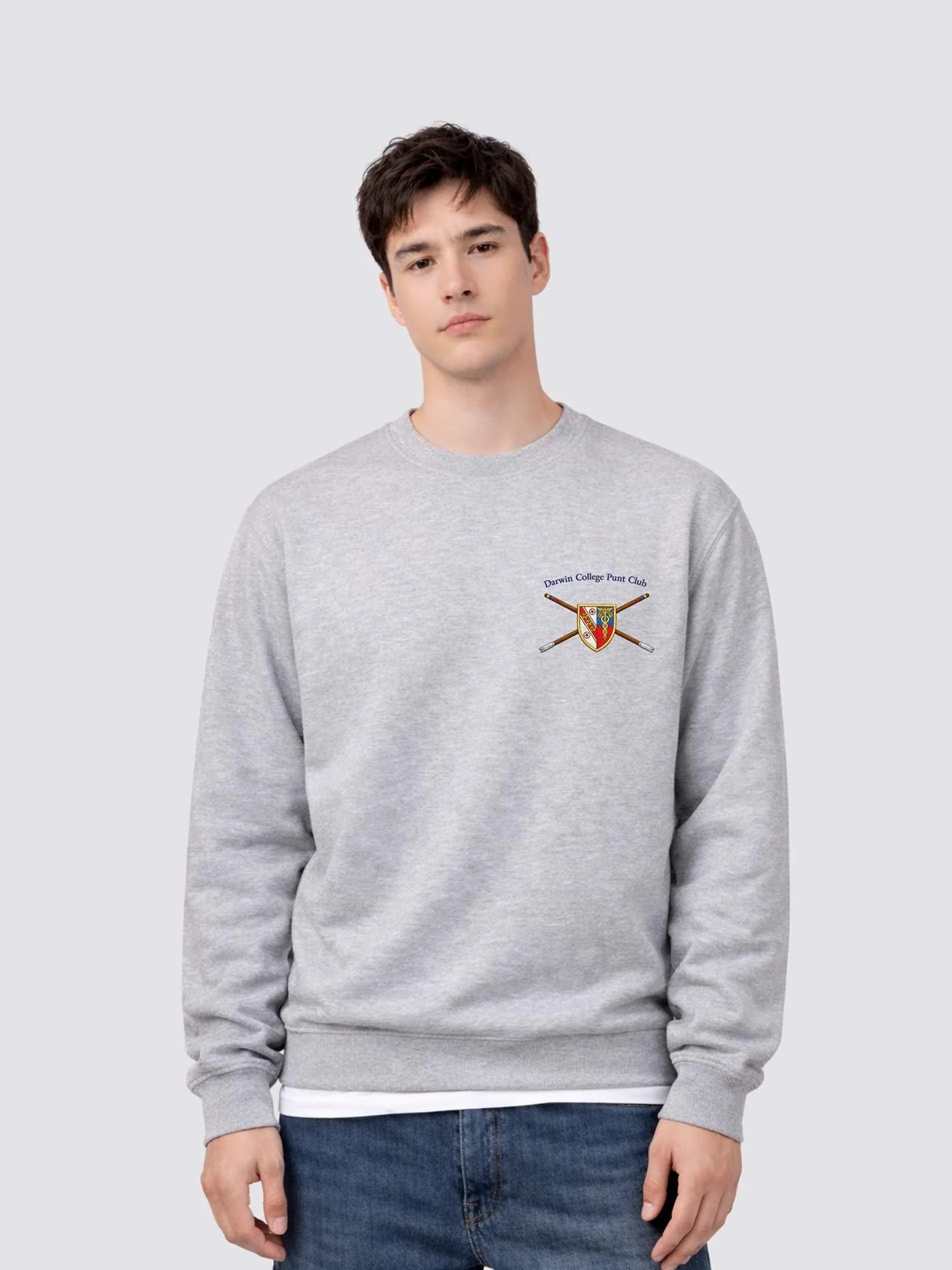 Darwin College Punt Club Unisex Heavyweight Sweatshirt - Image 7