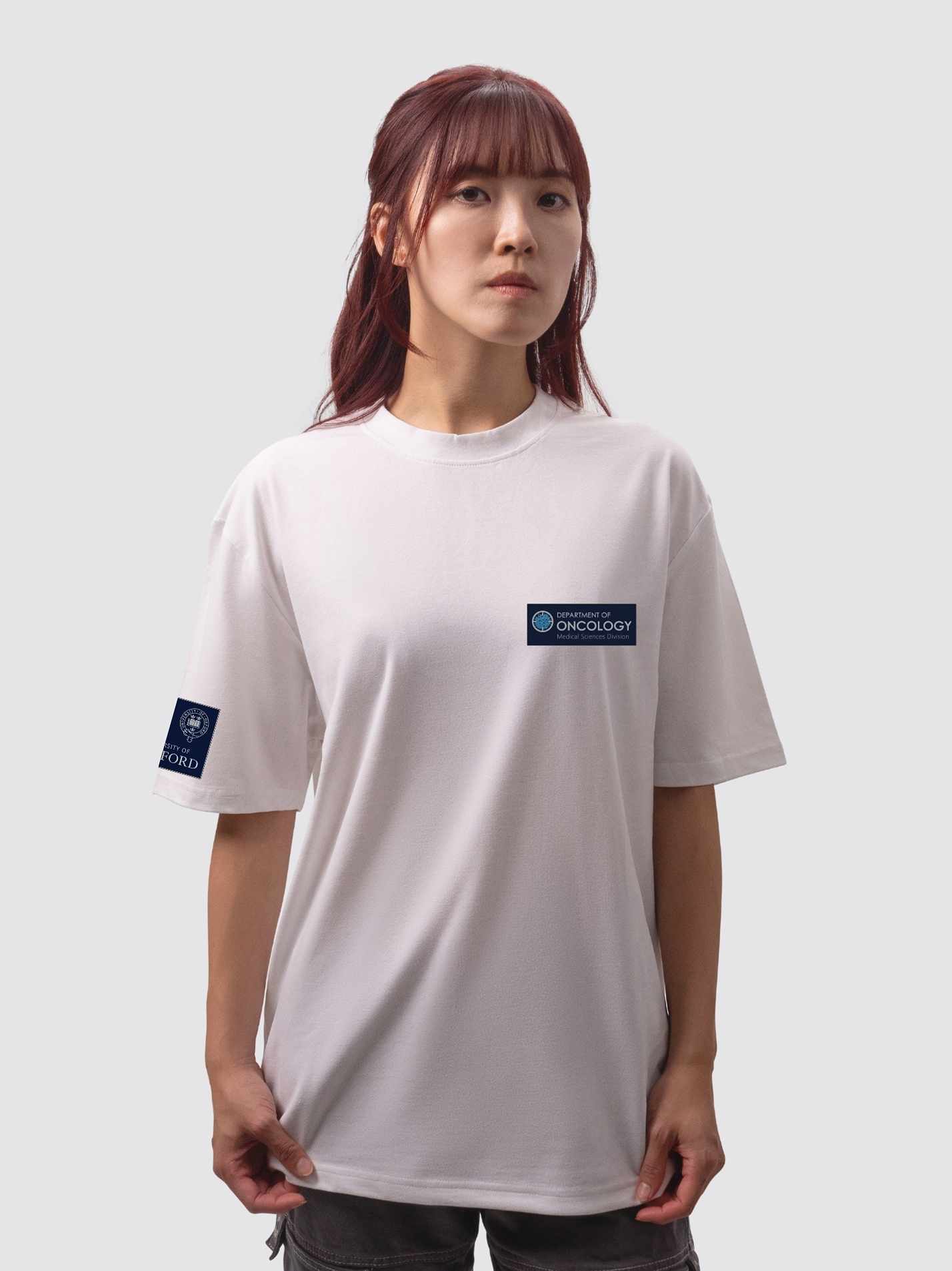 Oxford Department of Oncology Unisex Heavy Oversized T-Shirt - Image 3
