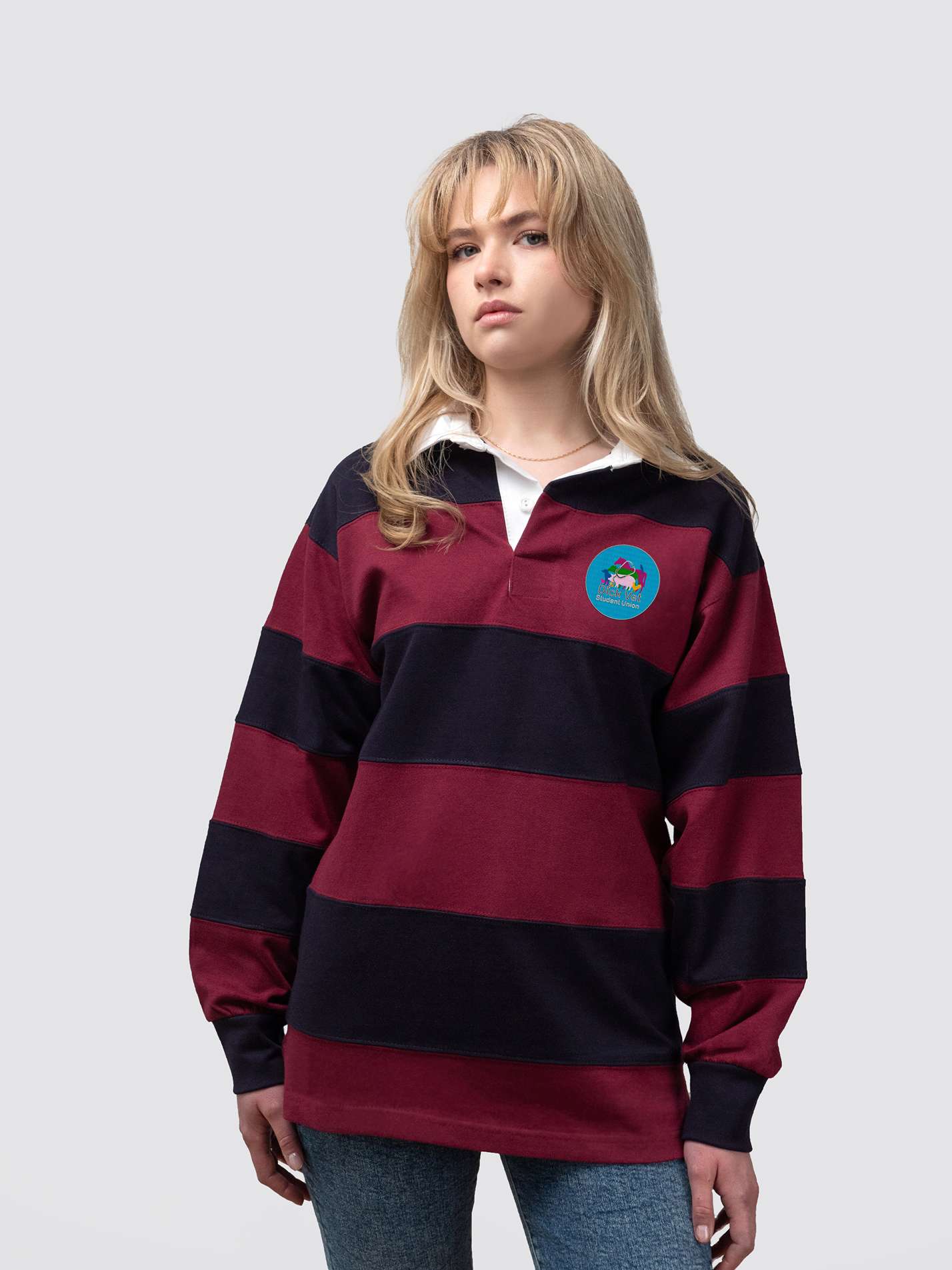 Dick Vet Student Union Unisex Striped Rugby Shirt