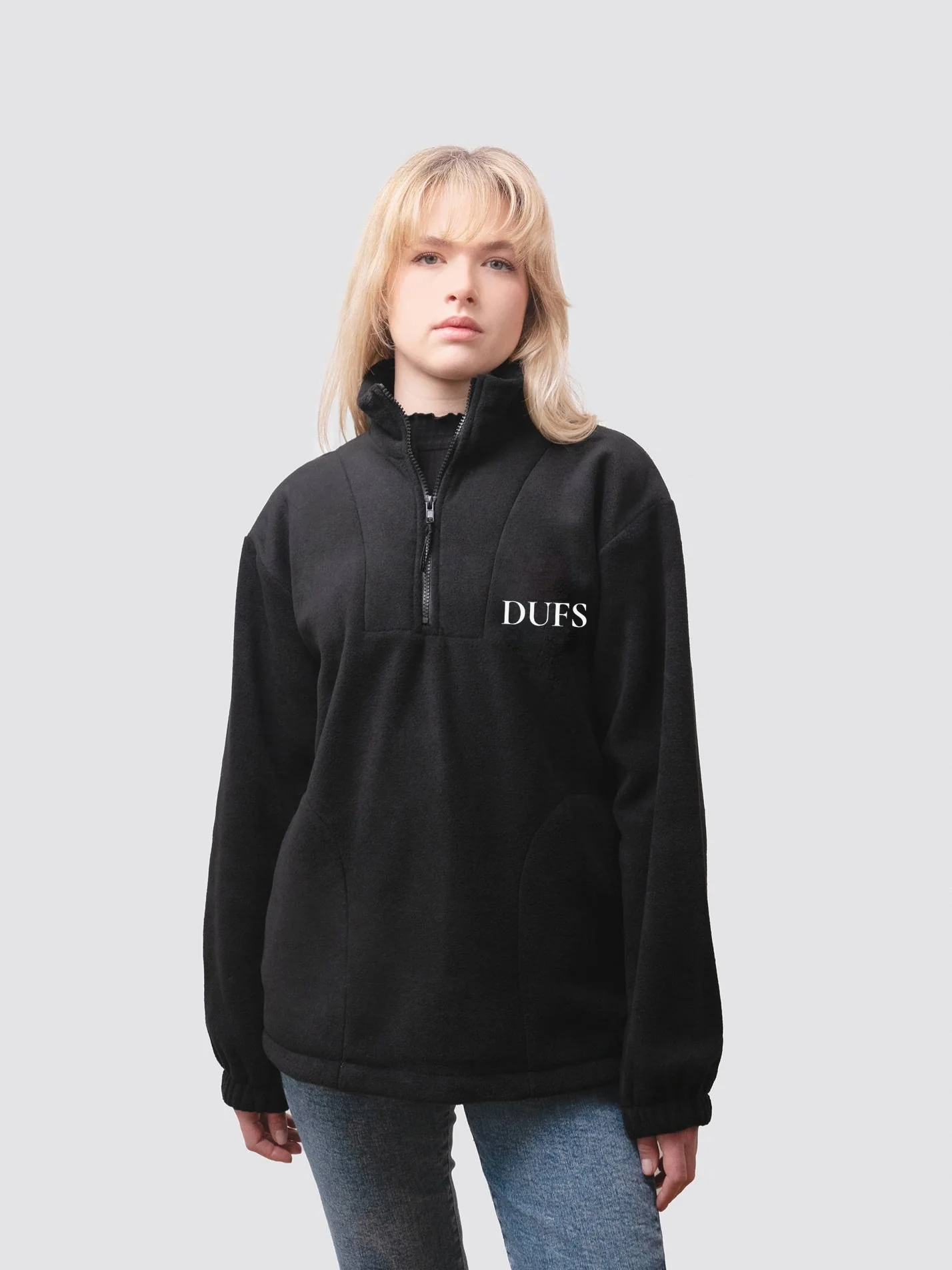 DUFS Unisex 1/4 Zip Fleece - Image 3