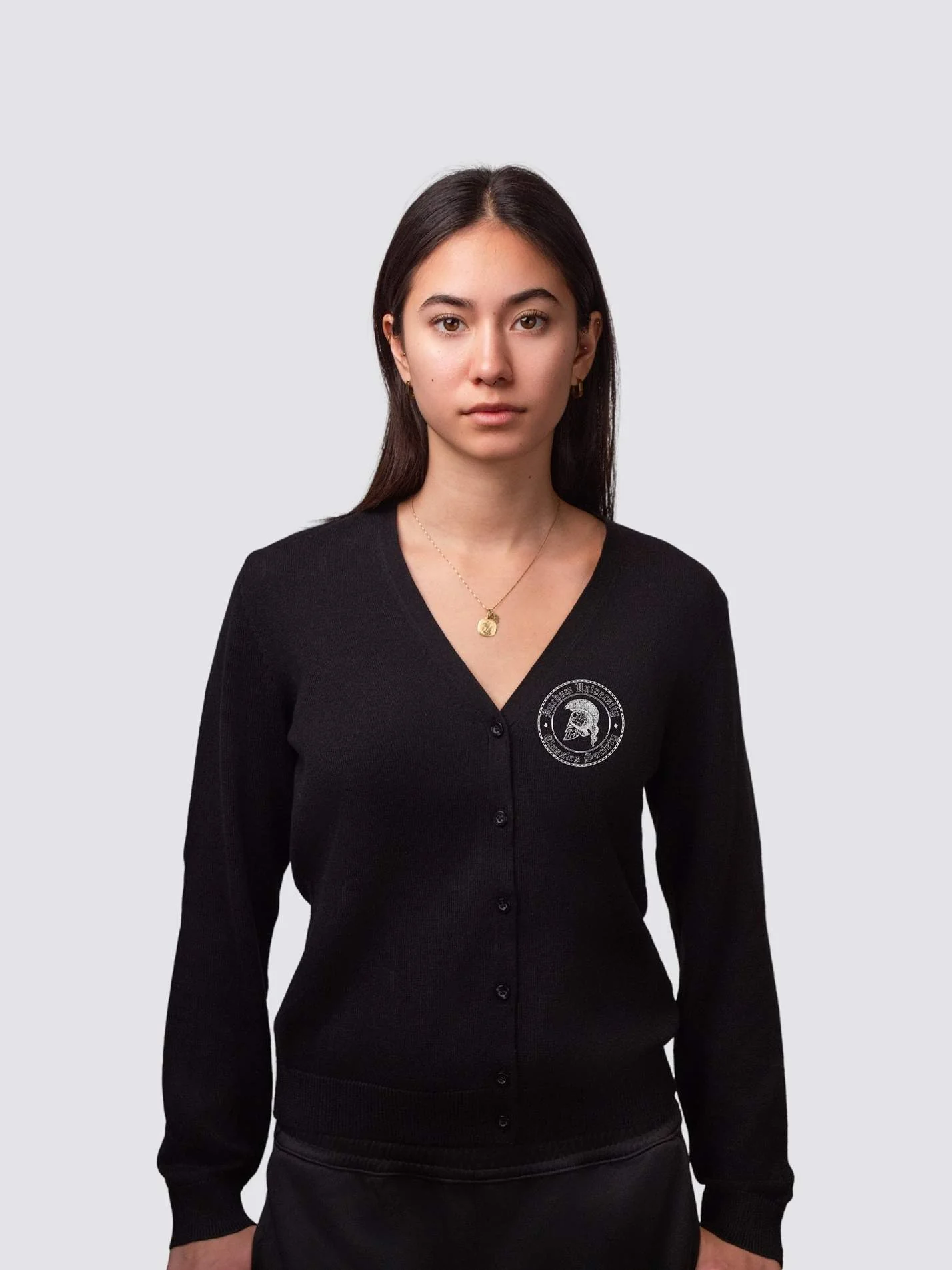 Durham Classics Society Ladies V-Neck Knitted Cardigan