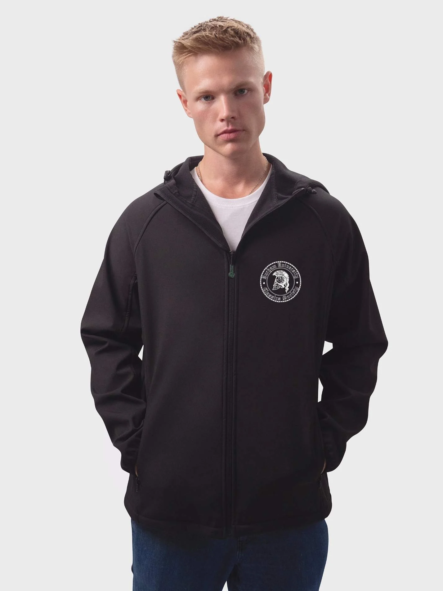 Durham Classics Society Sustainable Men’s Hooded Soft Shell Jacket