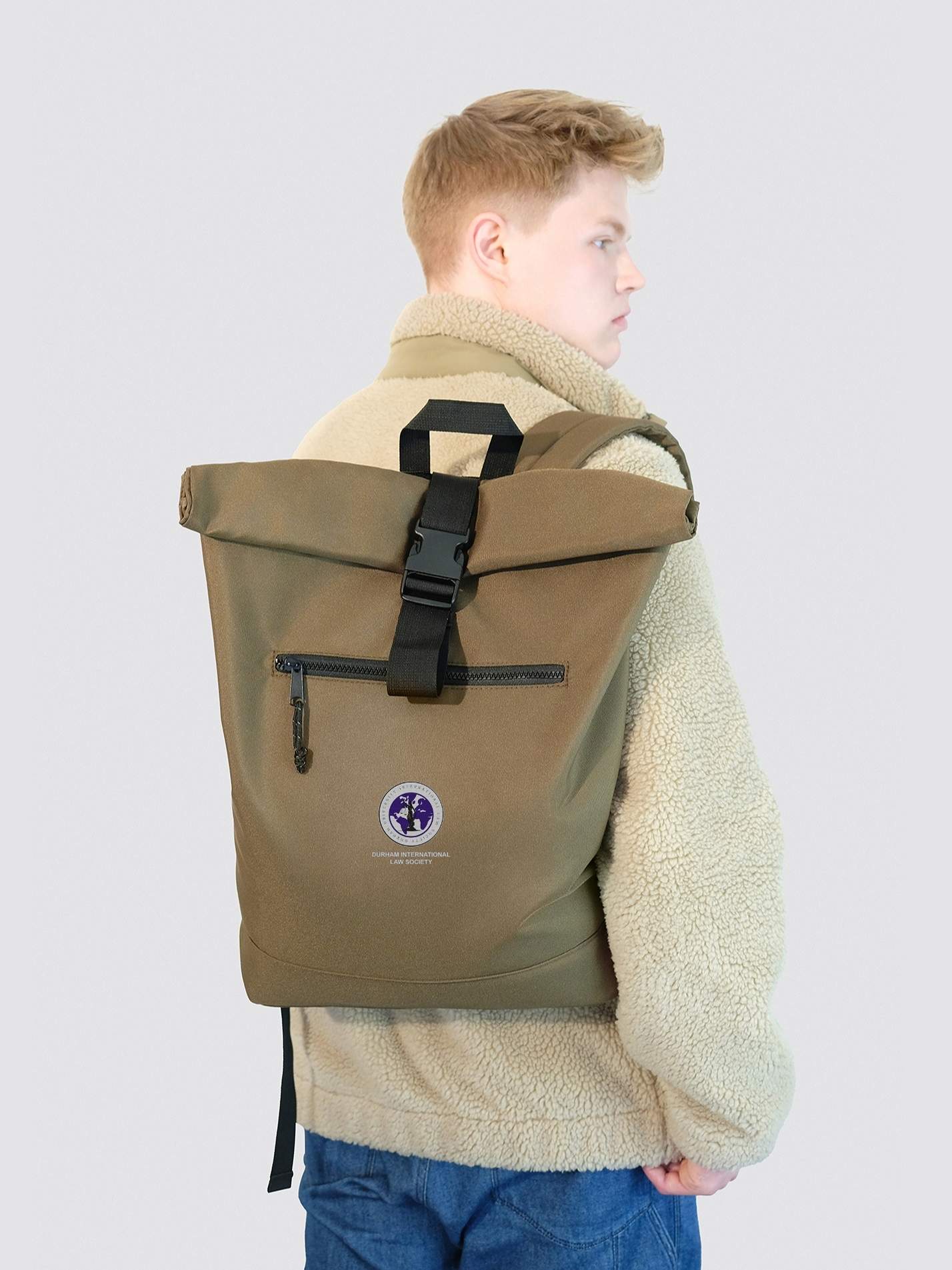 Durham International Law Society Roll Top Backpack - Image 5