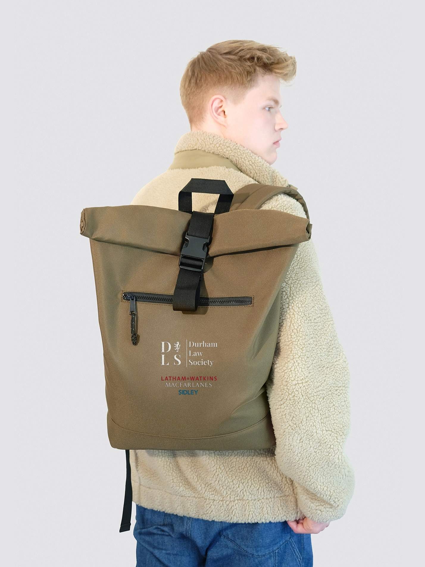 Durham Law Society Roll Top Backpack - Image 6