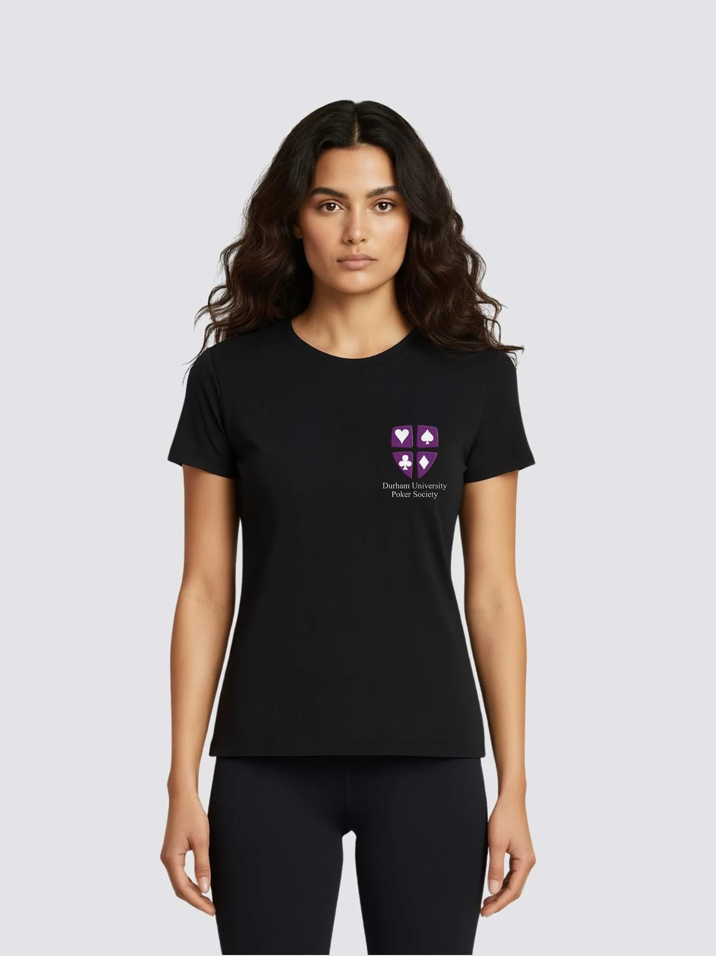 Durham Poker Society Ladies Fit Performance T-Shirt