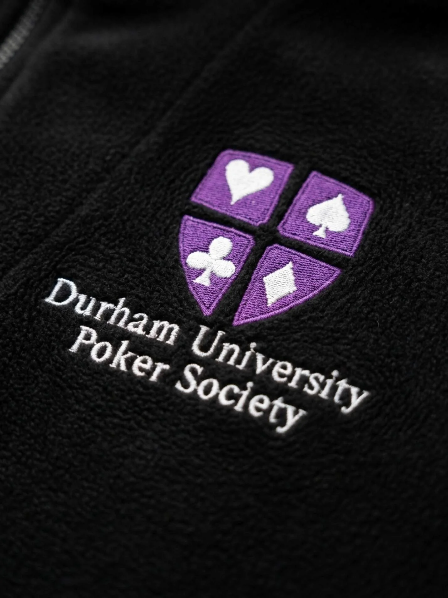 Durham Poker Society Unisex Polar Full Zip Fleece - Image 3