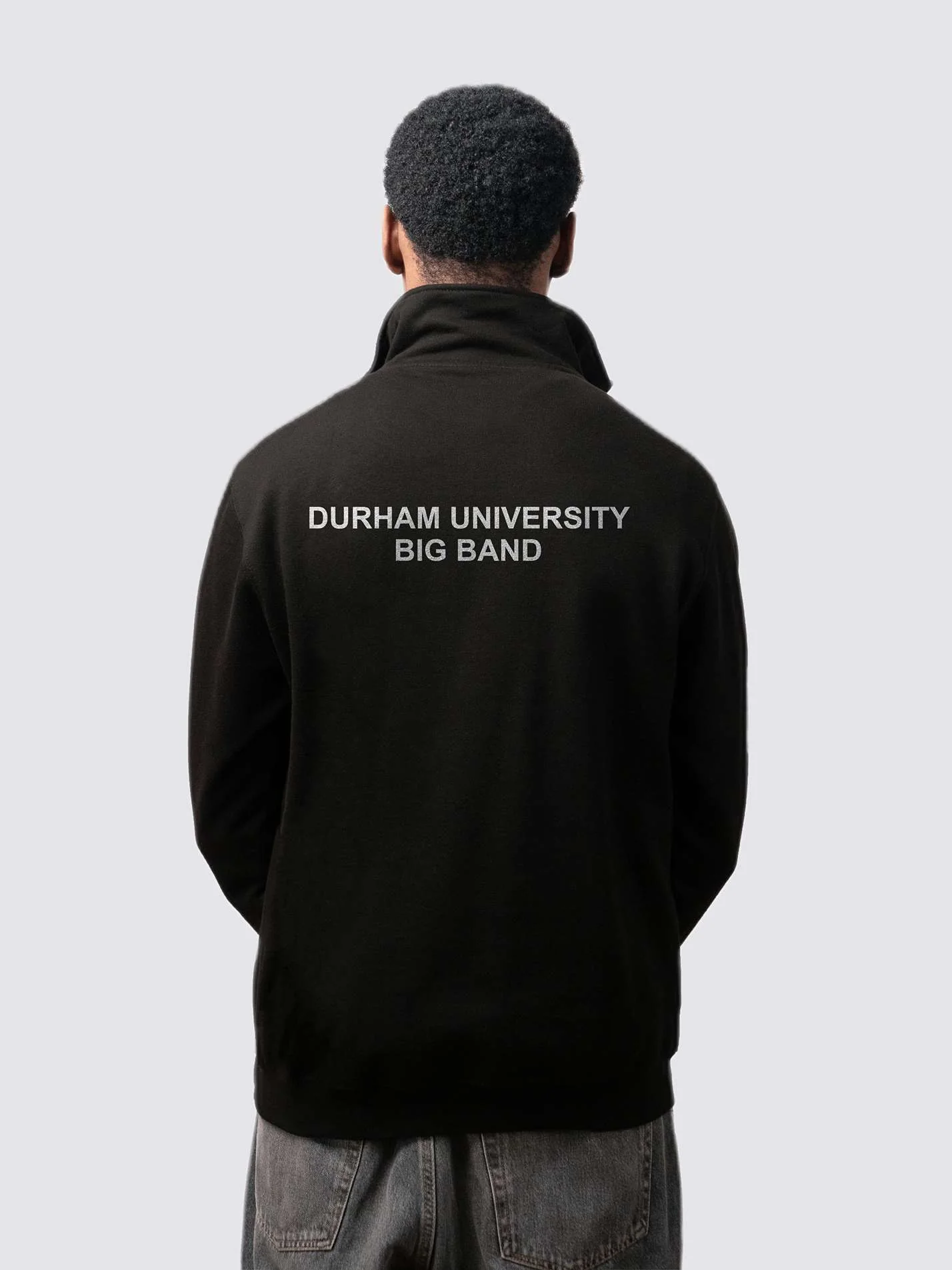 Durham University Big Band Unisex 1/4 Zip Sweatshirt - Image 2