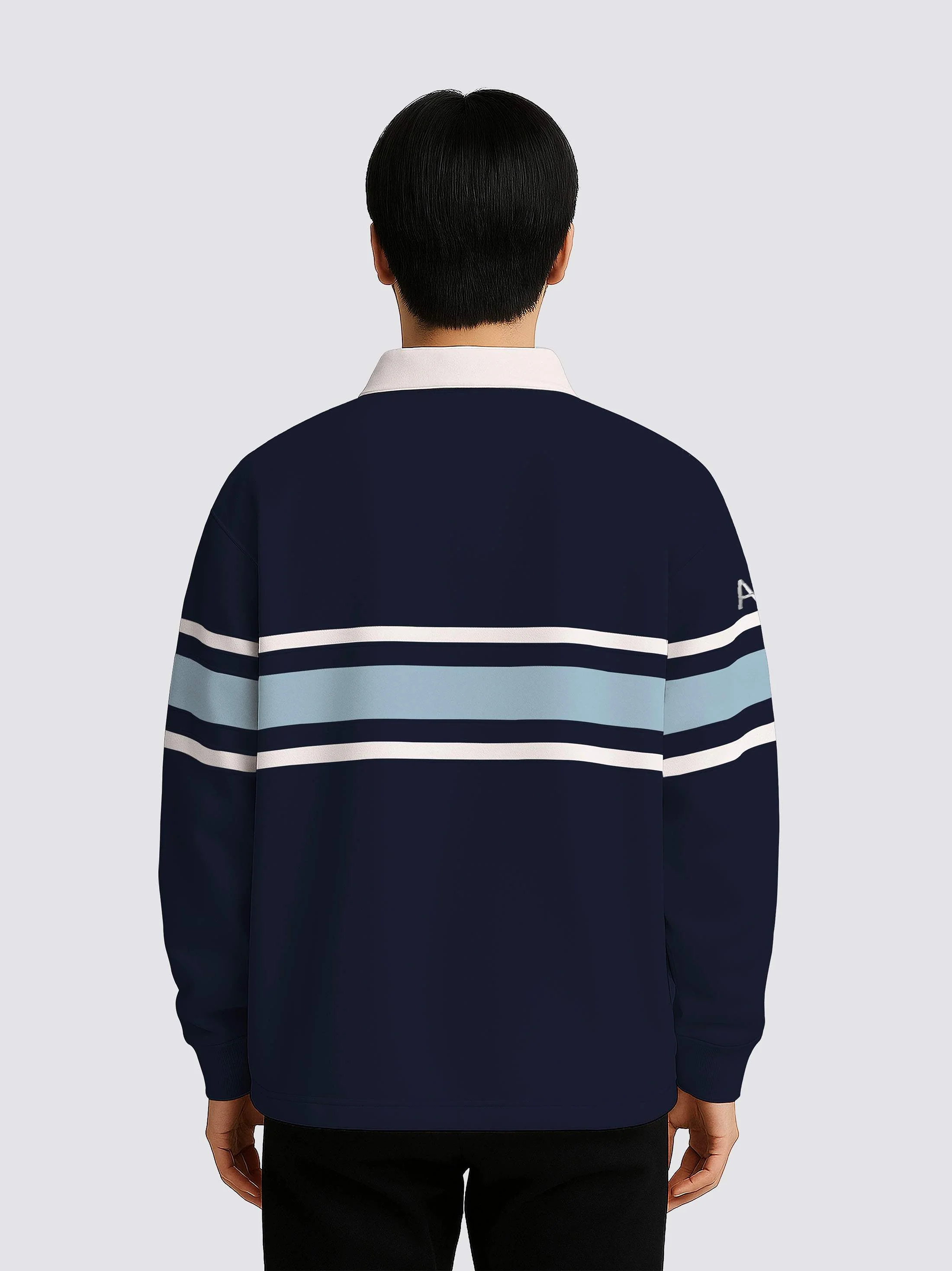 Durham University Chamber Choir Retro Striped Rugby Shirt - Image 5