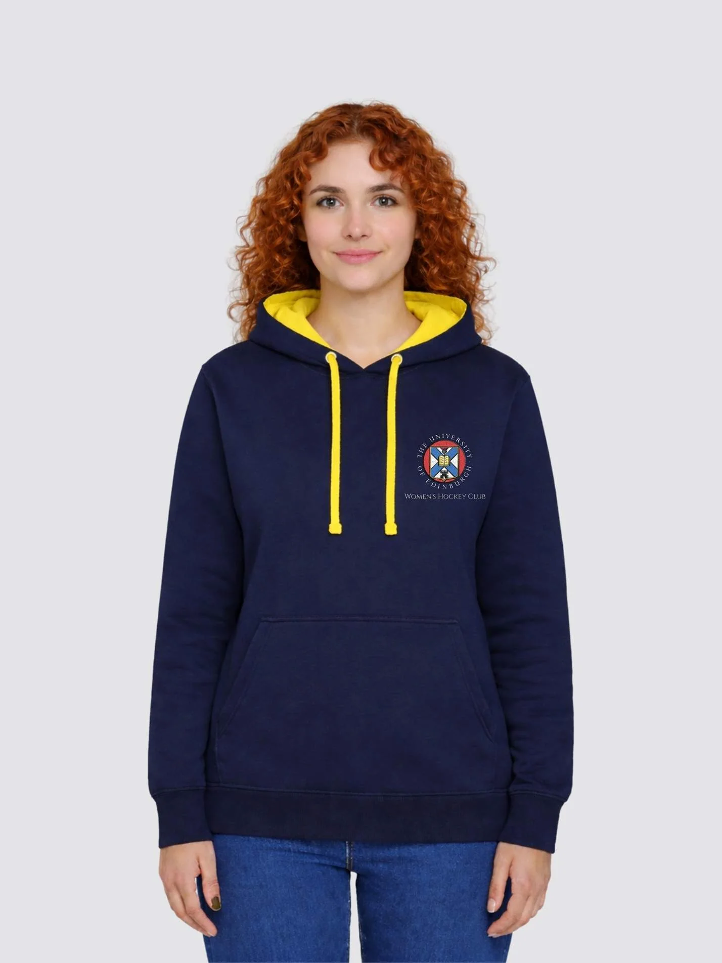 Edinburgh University Women's Hockey Club Contrast Hoodie - Image 4