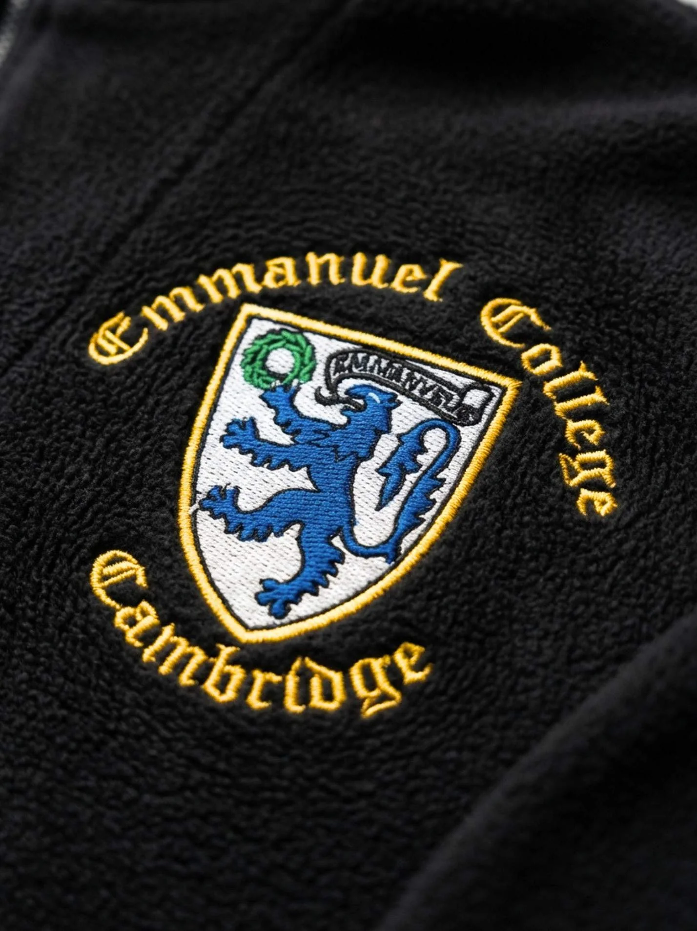 Emmanuel College Cambridge MCR Unisex 1/4 Zip Fleece - Image 3