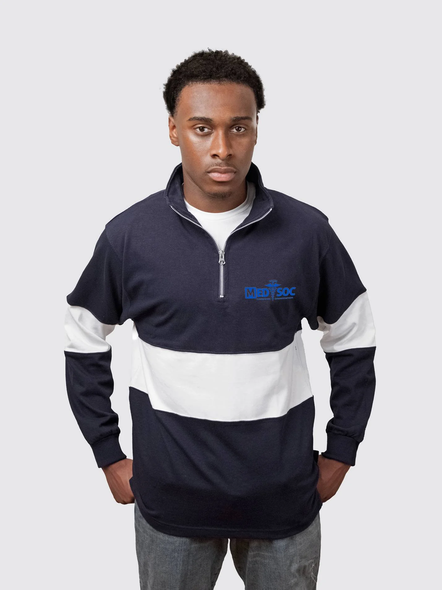 Exeter MedSoc Unisex Panelled 1/4 Zip Sweatshirt