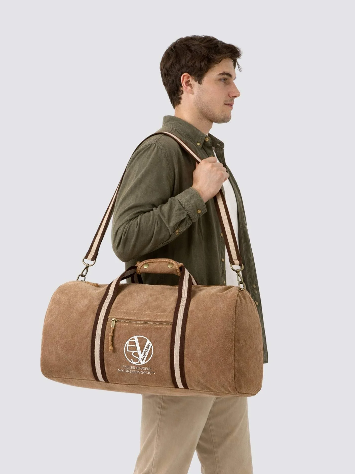 Exeter Student Volunteers Society Vintage Canvas Weekender Holdall